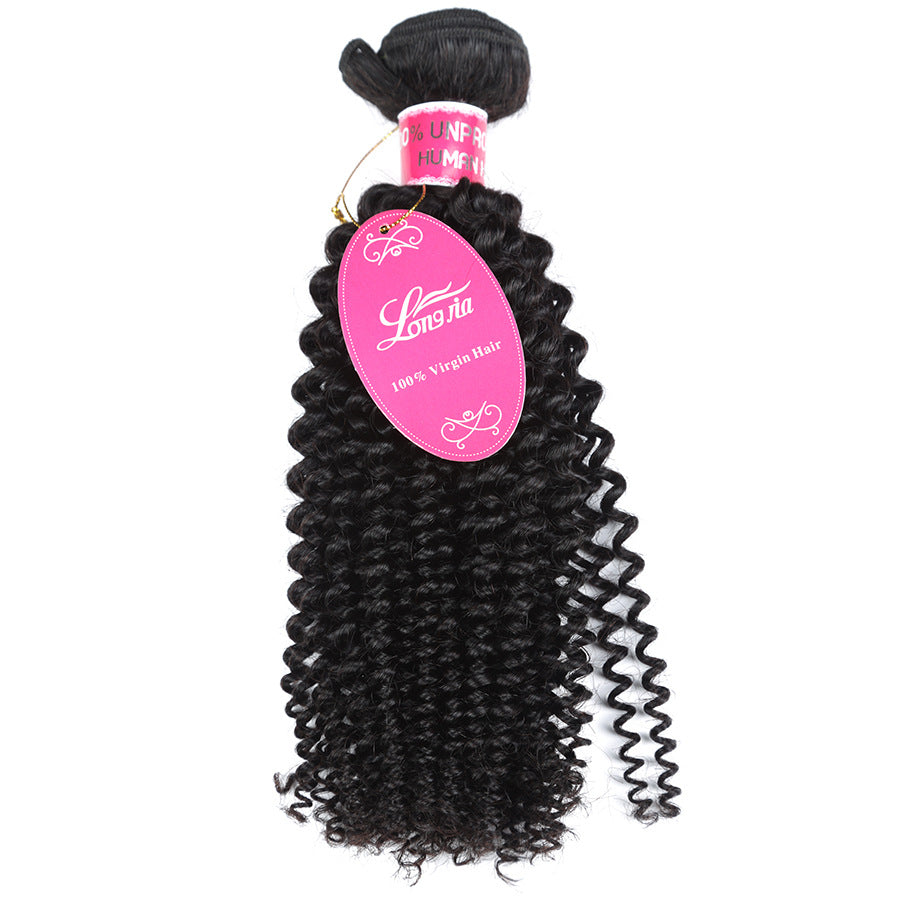 Get trendy with 10A Deep Curly Brazilian Human Hair Bundles Weave -  available at ZONE6IX DISTRIBUTIONS LLC . Grab yours for $44.25 today!