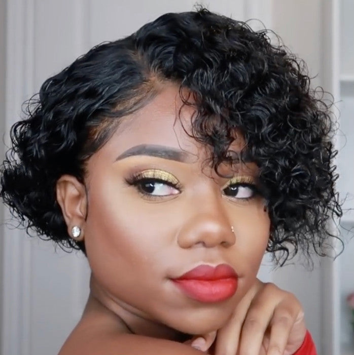 Get trendy with European And American Wigs Women's Short Curly Hair Wigs -  available at ZONE6IX DISTRIBUTIONS LLC . Grab yours for $56.99 today!