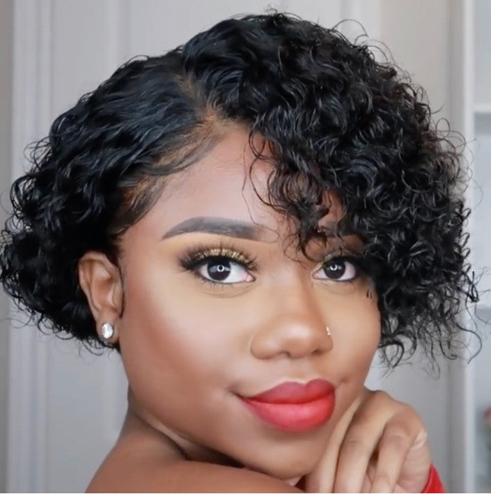 Get trendy with European And American Wigs Women's Short Curly Hair Wigs -  available at ZONE6IX DISTRIBUTIONS LLC . Grab yours for $56.99 today!