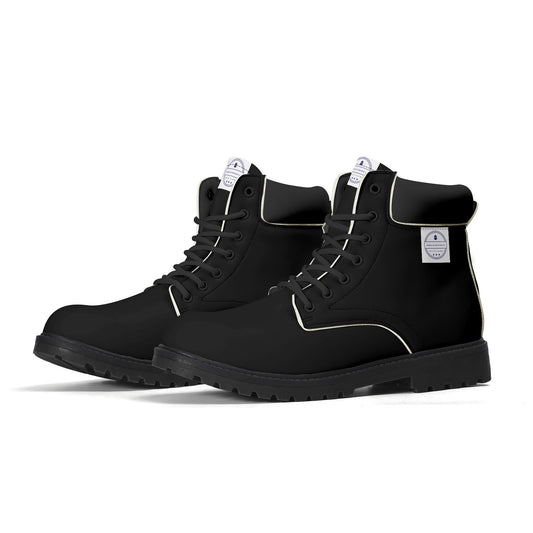 Get trendy with ZONE6IX DISTRIBUTIONS LLC Leather Black Outsole All Season Boots -  available at ZONE6IX DISTRIBUTIONS LLC . Grab yours for $189.99 today!