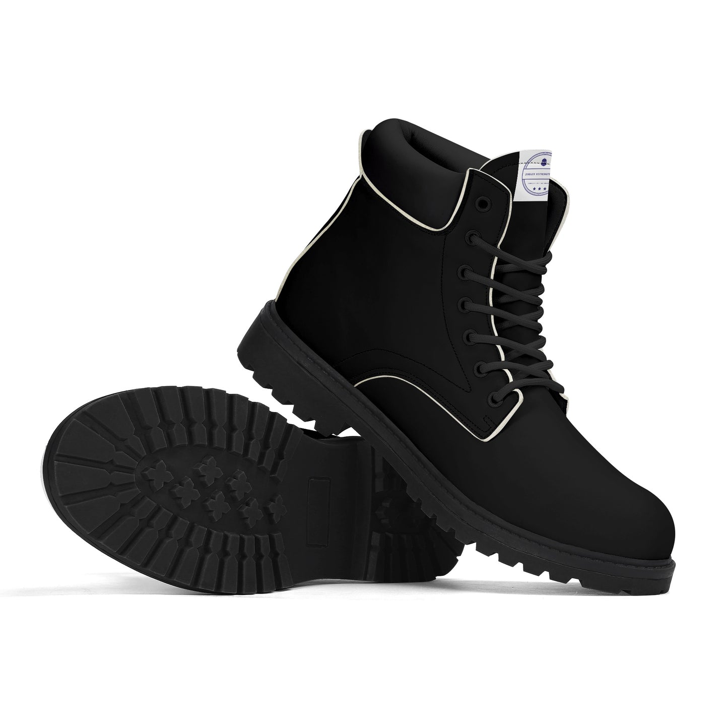 Get trendy with ZONE6IX DISTRIBUTIONS LLC Leather Black Outsole All Season Boots -  available at ZONE6IX DISTRIBUTIONS LLC . Grab yours for $189.99 today!