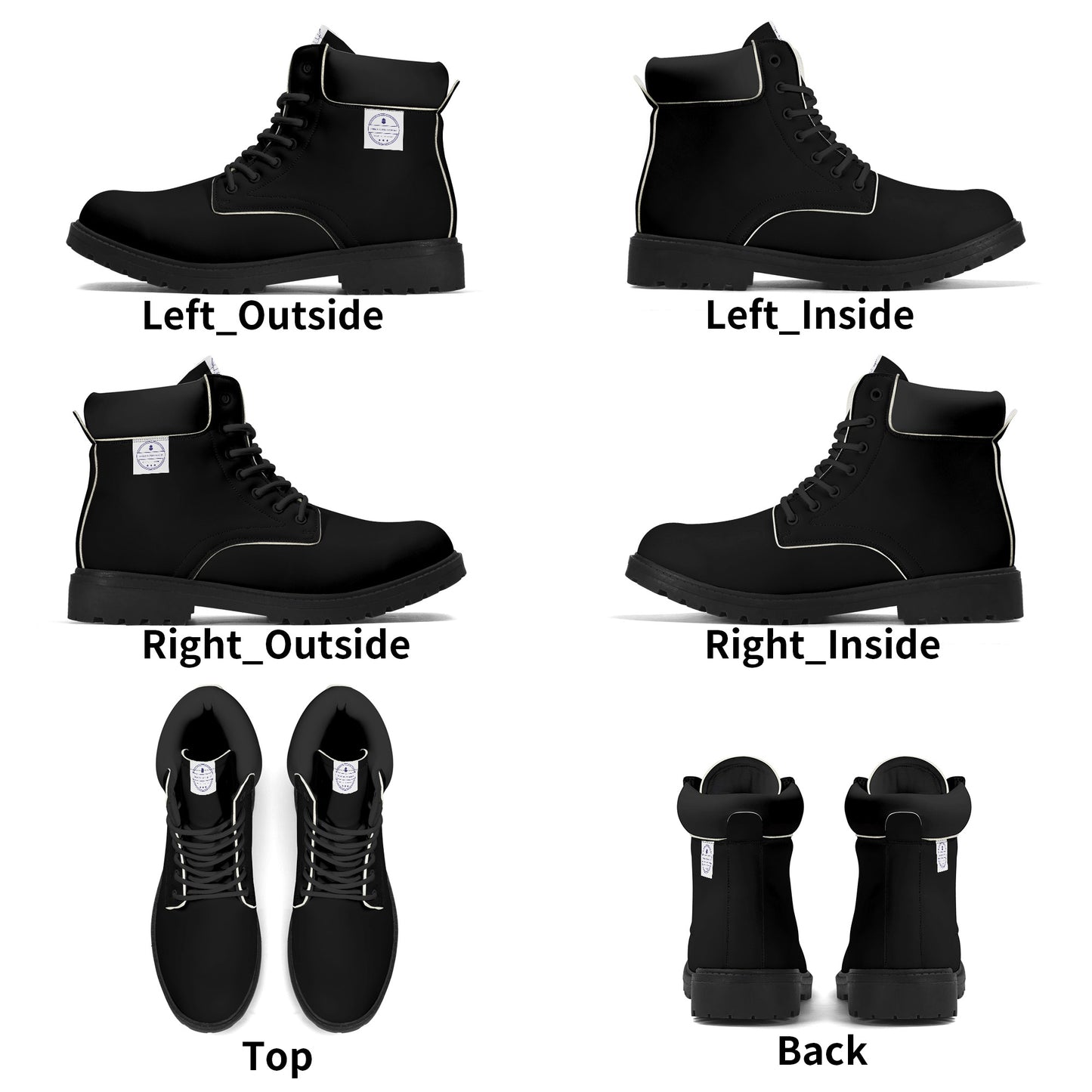 Get trendy with ZONE6IX DISTRIBUTIONS LLC Leather Black Outsole All Season Boots -  available at ZONE6IX DISTRIBUTIONS LLC . Grab yours for $189.99 today!