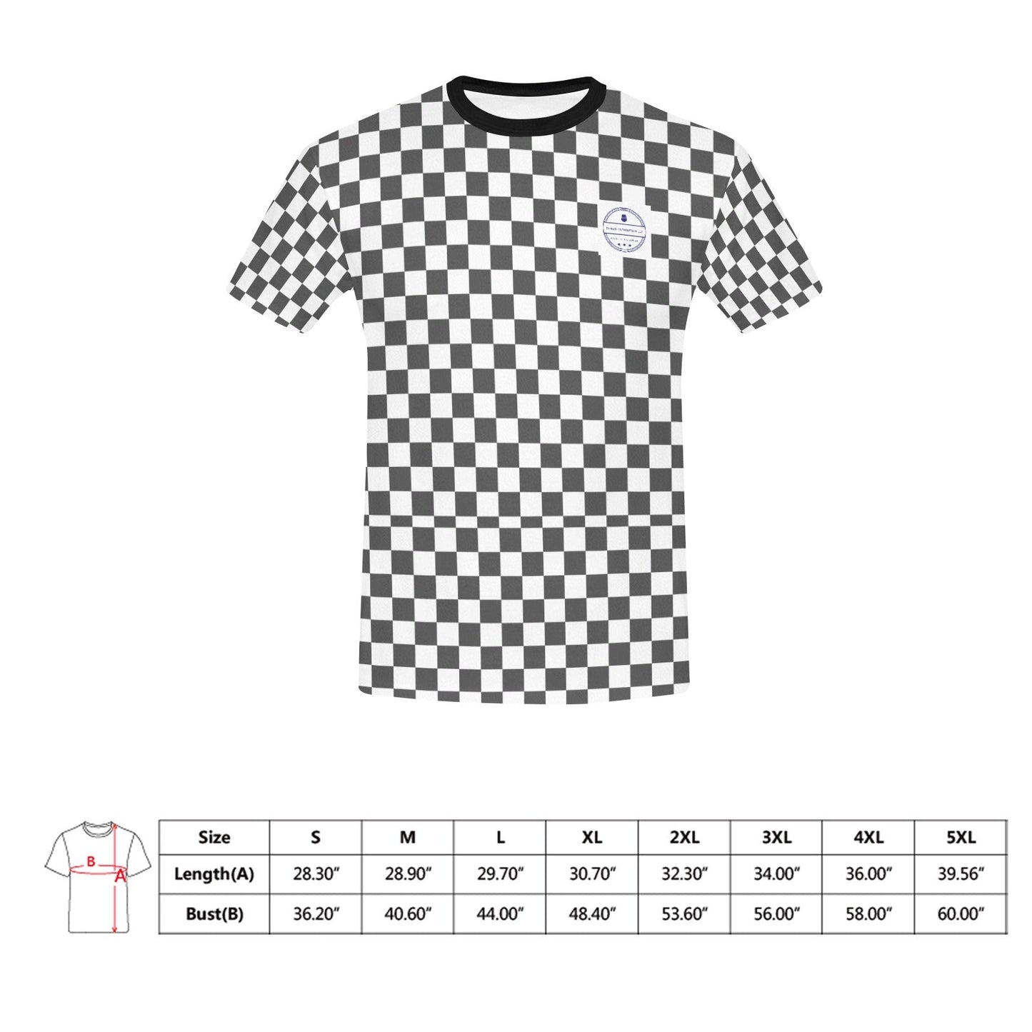 Get trendy with ZONE6IX DISTRIBUTIONS LLC checkerboard T-shirt -  available at ZONE6IX DISTRIBUTIONS LLC . Grab yours for $58.46 today!