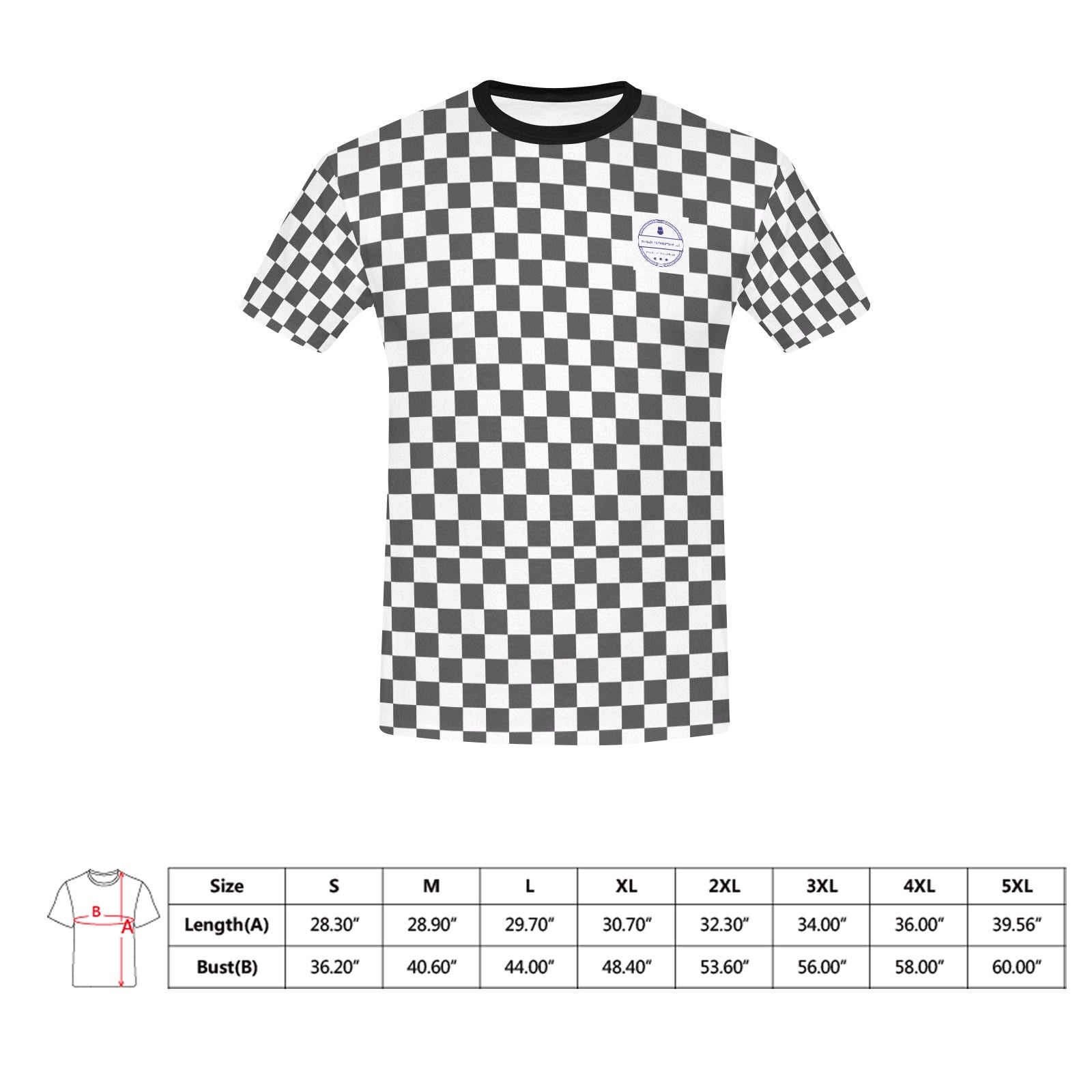 Get trendy with ZONE6IX DISTRIBUTIONS LLC checkerboard T-shirt -  available at ZONE6IX DISTRIBUTIONS LLC . Grab yours for $58.46 today!