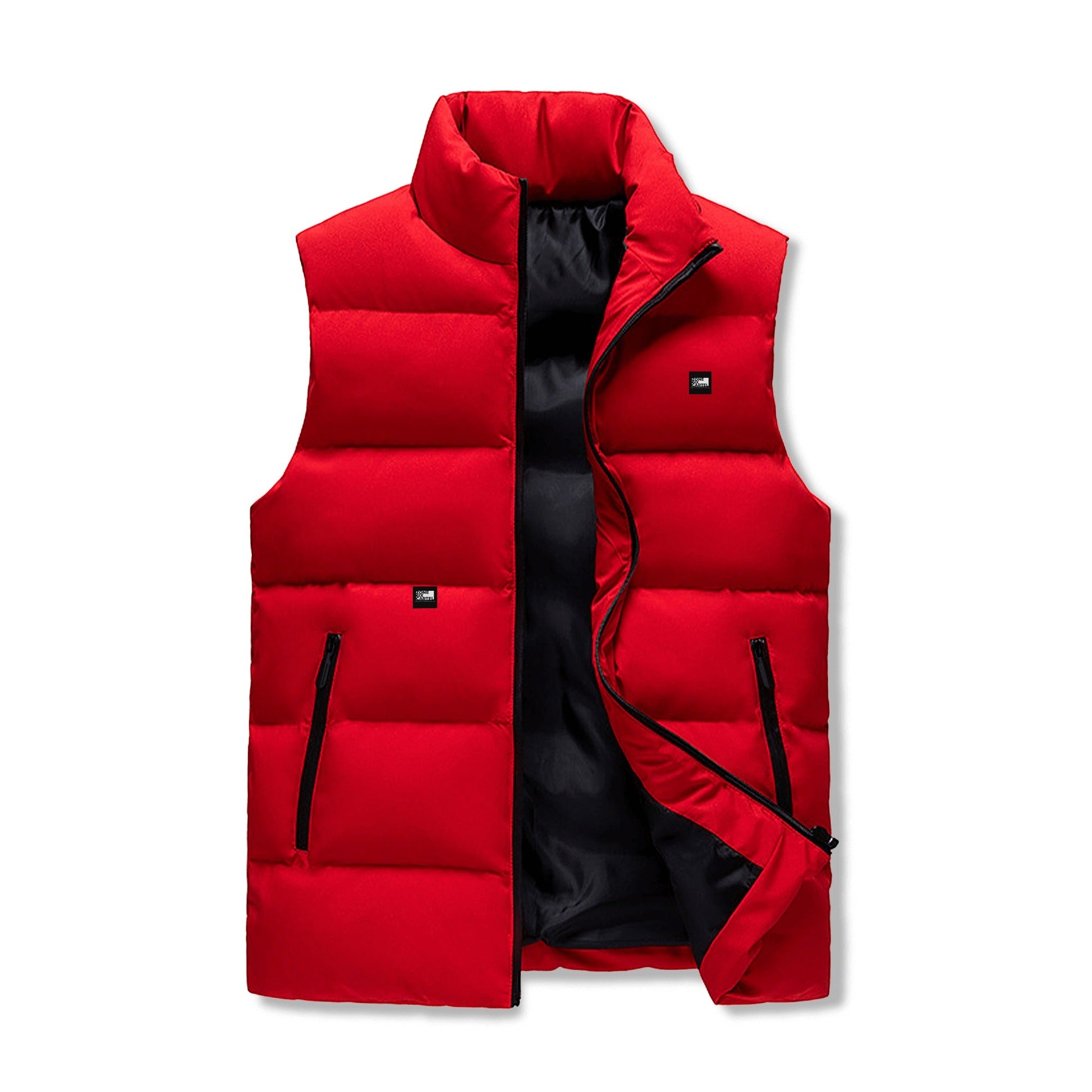 Get trendy with ZONE6IX CARTEL APPAREL Stand Collar Zip Up Puffer Vest by ZONE6IX DISTRIBUTIONS LLC. -  available at ZONE6IX DISTRIBUTIONS LLC . Grab yours for $88.96 today!