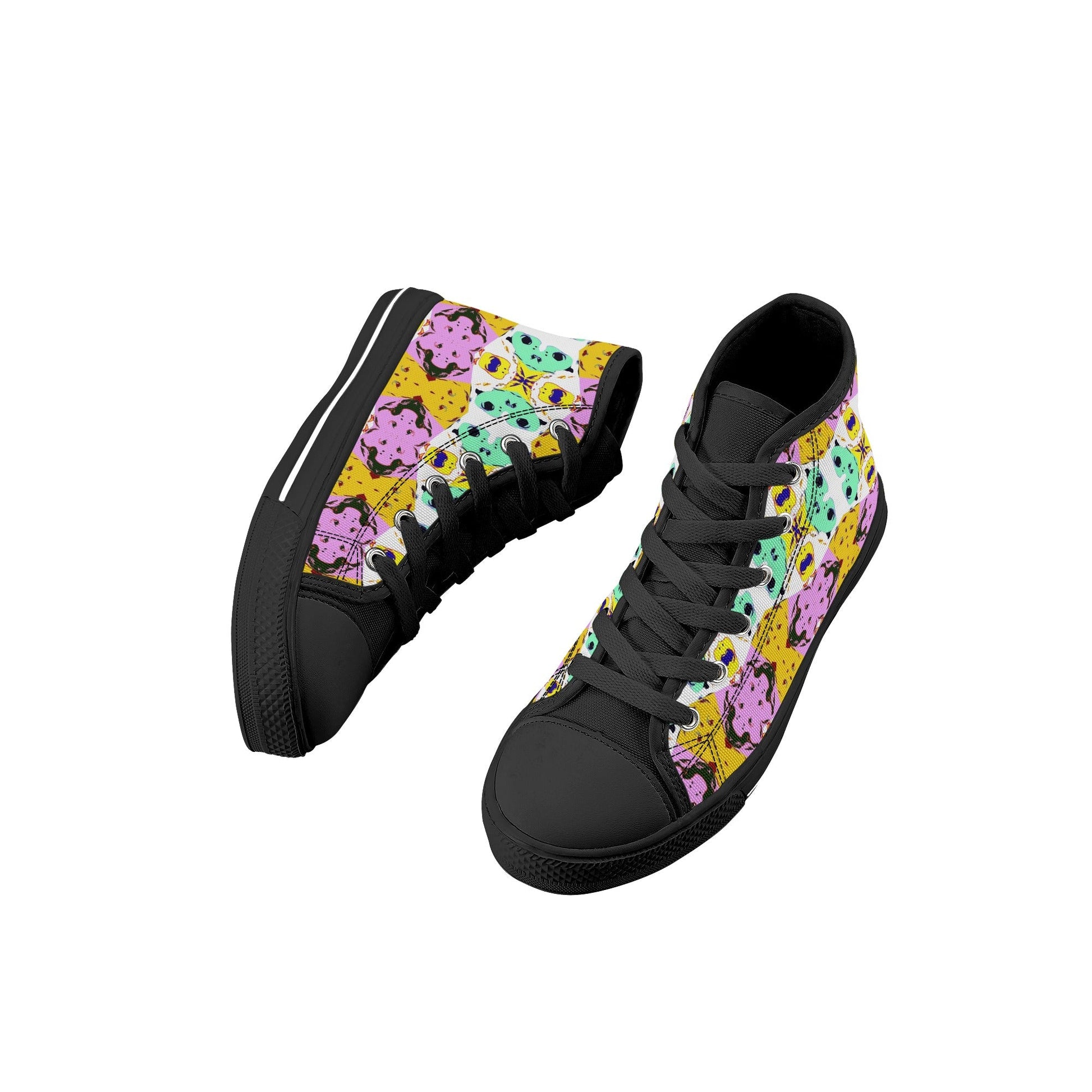 Get trendy with Girls High Top Canvas Shoes by ZONE6IX DISTRIBUTIONS LLC. -  available at ZONE6IX DISTRIBUTIONS LLC . Grab yours for $88.99 today!