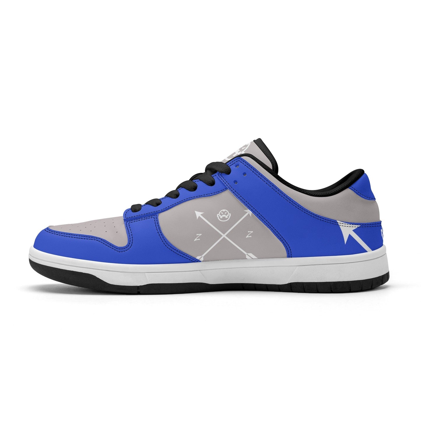 Get trendy with ZONE6IX DISTRIBUTIONS LLC. ARROWHEAD COURT SIDE "ZONE6IX BLUE" Low Top Leather Sneakers -  available at ZONE6IX DISTRIBUTIONS LLC . Grab yours for $165 today!