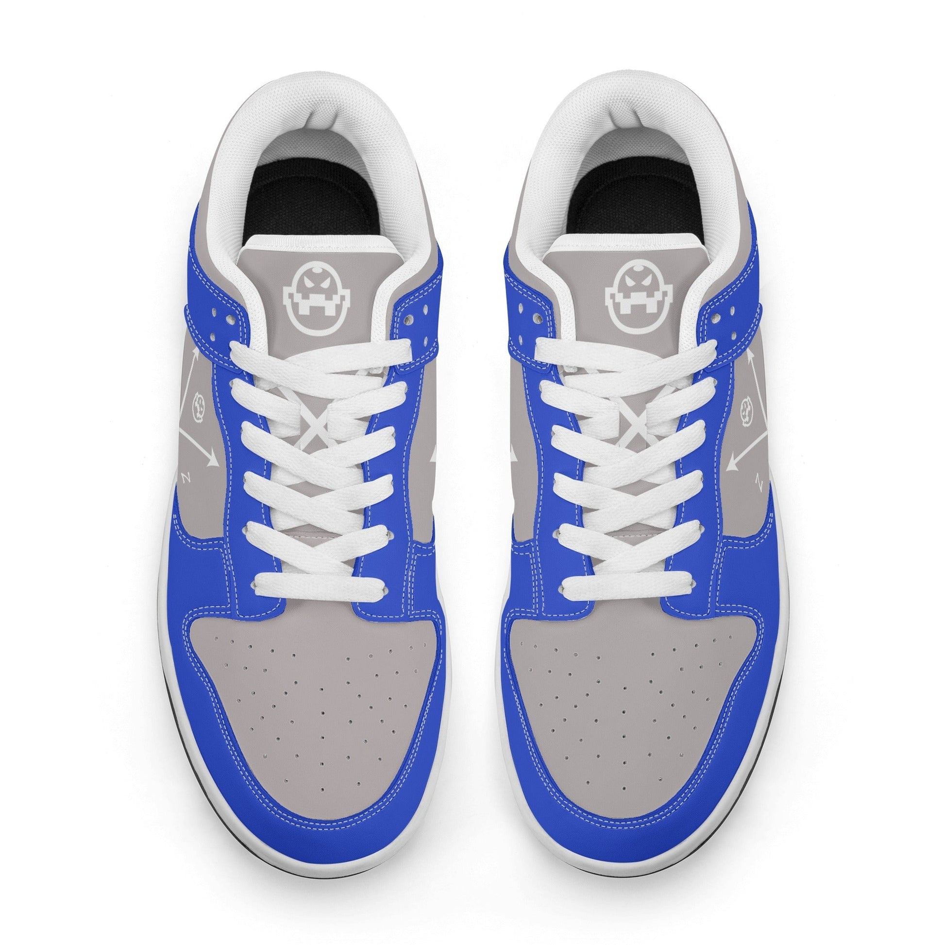 Get trendy with ZONE6IX DISTRIBUTIONS LLC. ARROWHEAD COURT SIDE "ZONE6IX BLUE" Low Top Leather Sneakers -  available at ZONE6IX DISTRIBUTIONS LLC . Grab yours for $165 today!