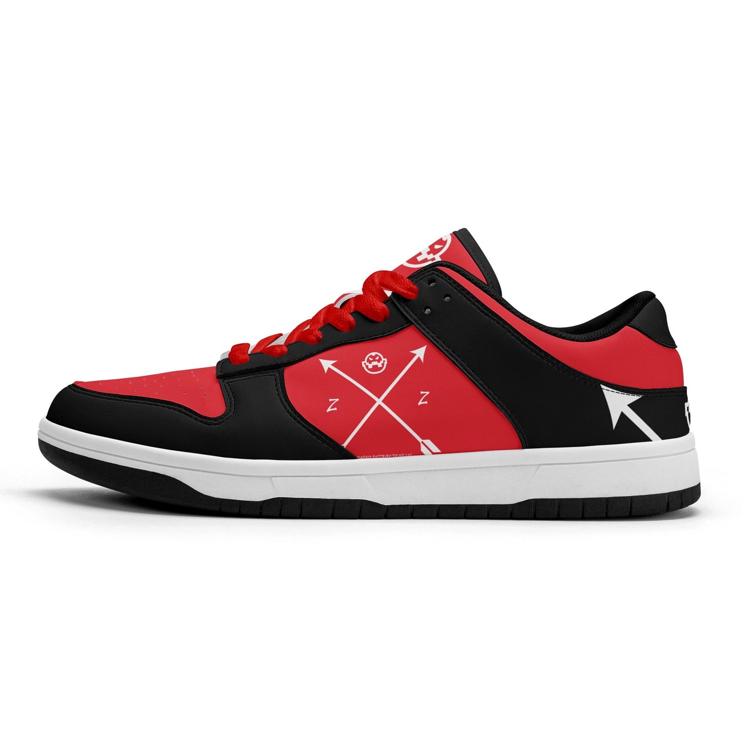 Get trendy with ZONE6IX DISTRIBUTIONS LLC. ARROWHEAD COURT SIDE DIABLO RED'S Low Top Leather Sneakers -  available at ZONE6IX DISTRIBUTIONS LLC . Grab yours for $165 today!