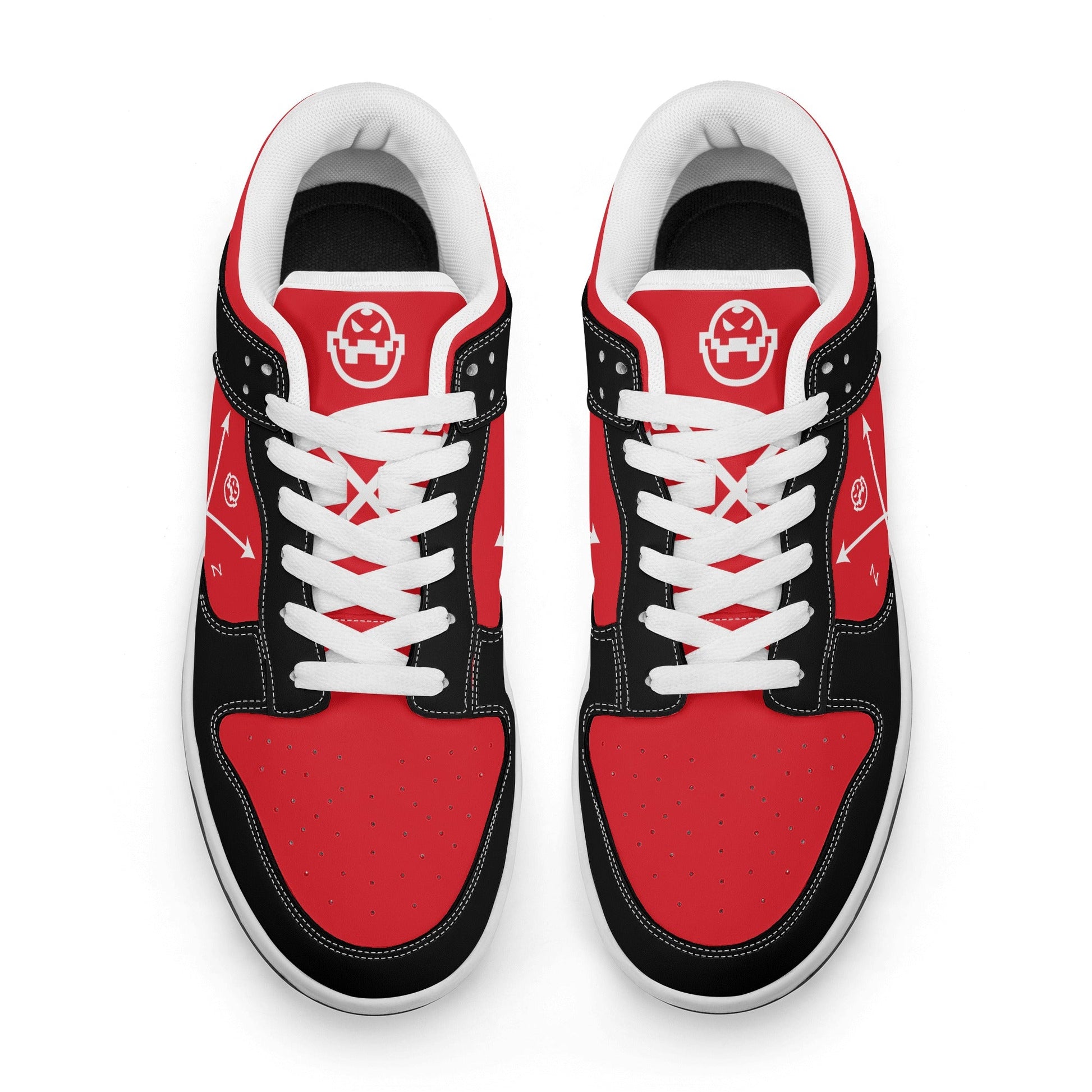 Get trendy with ZONE6IX DISTRIBUTIONS LLC. ARROWHEAD COURT SIDE DIABLO RED'S Low Top Leather Sneakers -  available at ZONE6IX DISTRIBUTIONS LLC . Grab yours for $165 today!