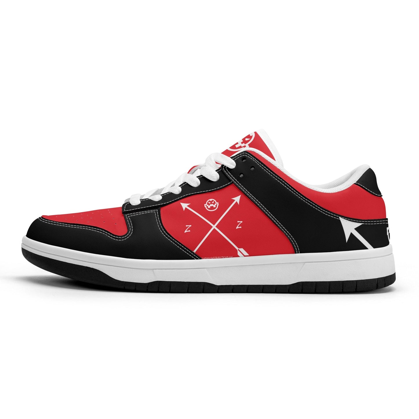 Get trendy with ZONE6IX DISTRIBUTIONS LLC. ARROWHEAD COURT SIDE DIABLO RED'S Low Top Leather Sneakers -  available at ZONE6IX DISTRIBUTIONS LLC . Grab yours for $165 today!