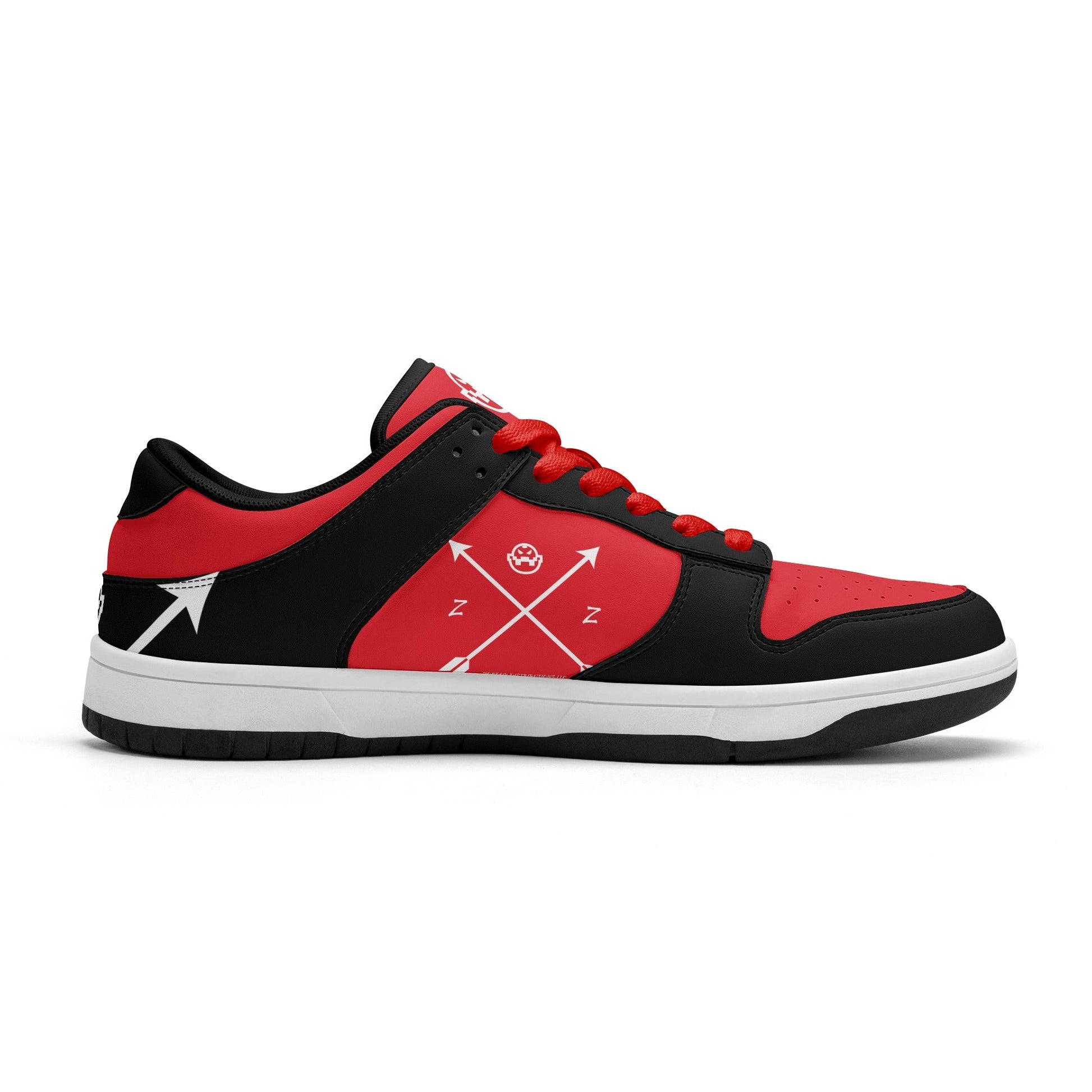 Get trendy with ZONE6IX DISTRIBUTIONS LLC. ARROWHEAD COURT SIDE DIABLO RED'S Low Top Leather Sneakers -  available at ZONE6IX DISTRIBUTIONS LLC . Grab yours for $165 today!