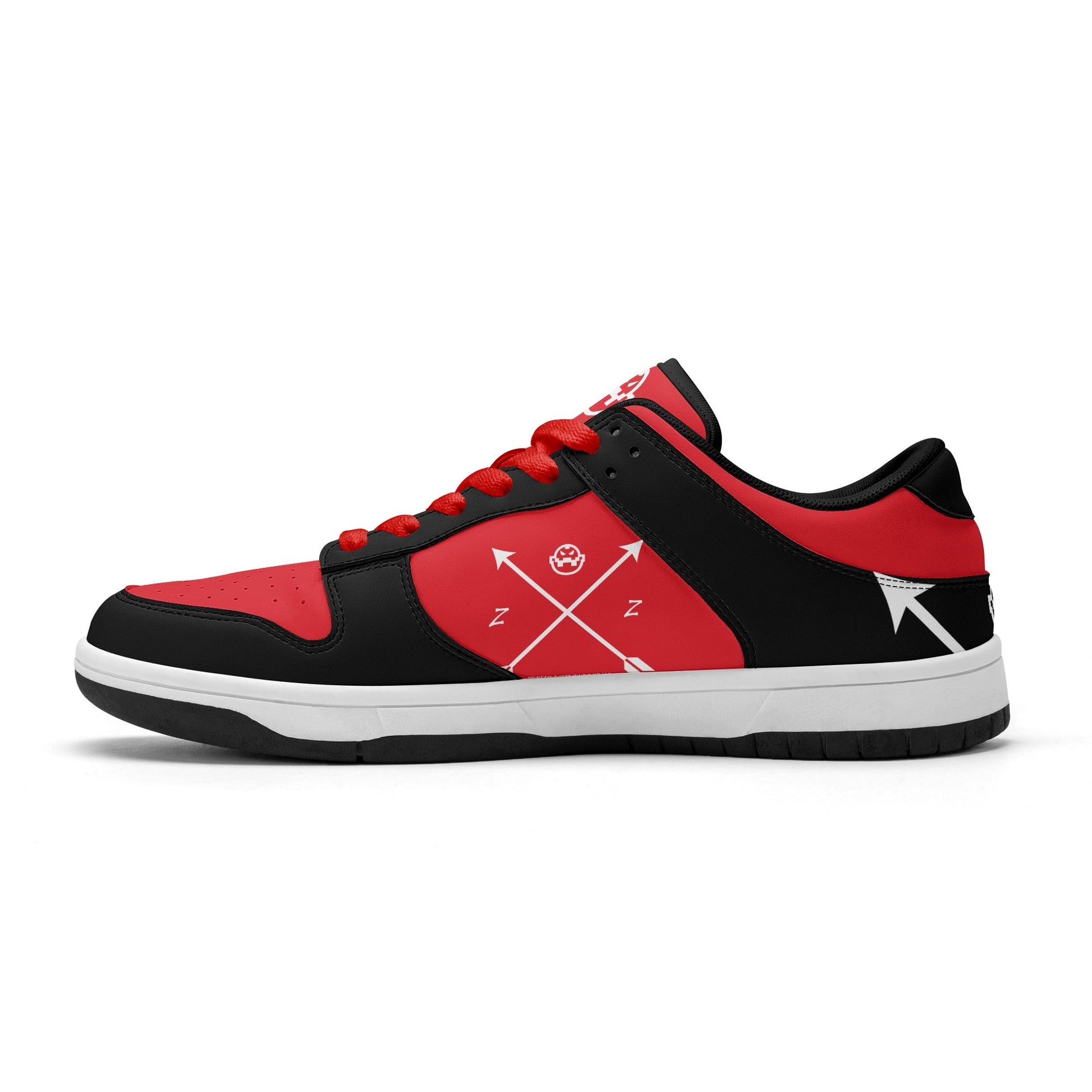 Get trendy with ZONE6IX DISTRIBUTIONS LLC. ARROWHEAD COURT SIDE DIABLO RED'S Low Top Leather Sneakers -  available at ZONE6IX DISTRIBUTIONS LLC . Grab yours for $165 today!