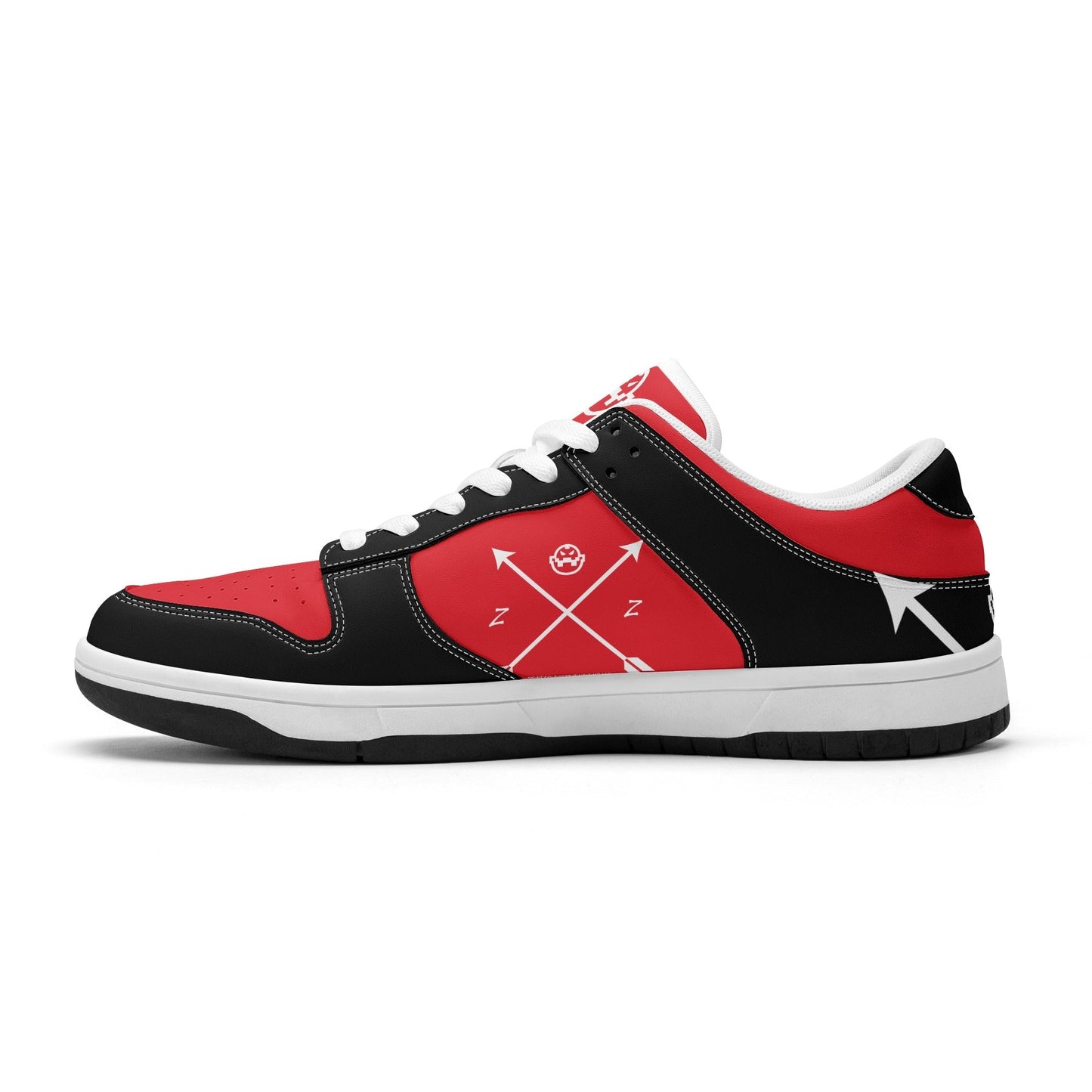 Get trendy with ZONE6IX DISTRIBUTIONS LLC. ARROWHEAD COURT SIDE DIABLO RED'S Low Top Leather Sneakers -  available at ZONE6IX DISTRIBUTIONS LLC . Grab yours for $165 today!