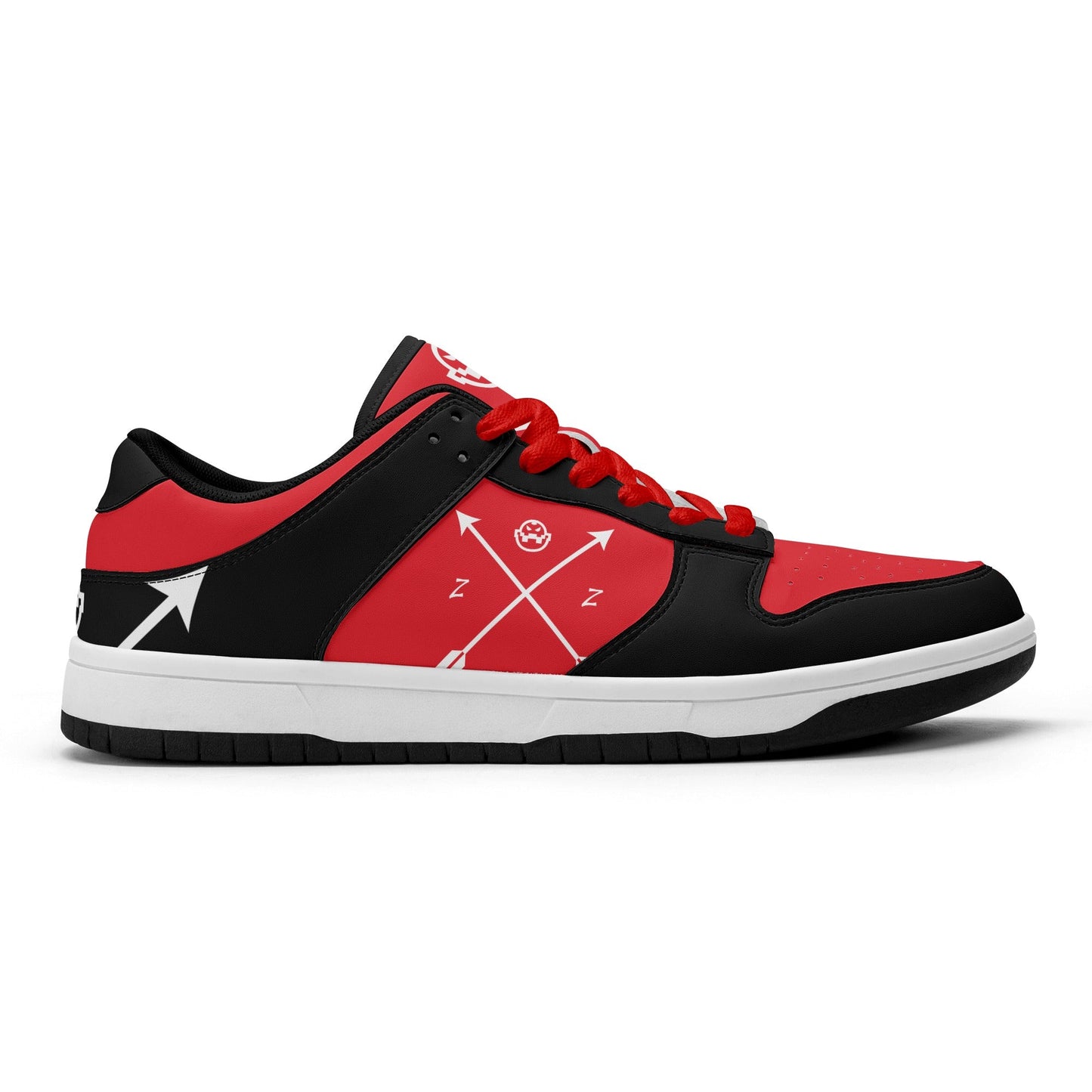 Get trendy with ZONE6IX DISTRIBUTIONS LLC. ARROWHEAD COURT SIDE DIABLO RED'S Low Top Leather Sneakers -  available at ZONE6IX DISTRIBUTIONS LLC . Grab yours for $165 today!