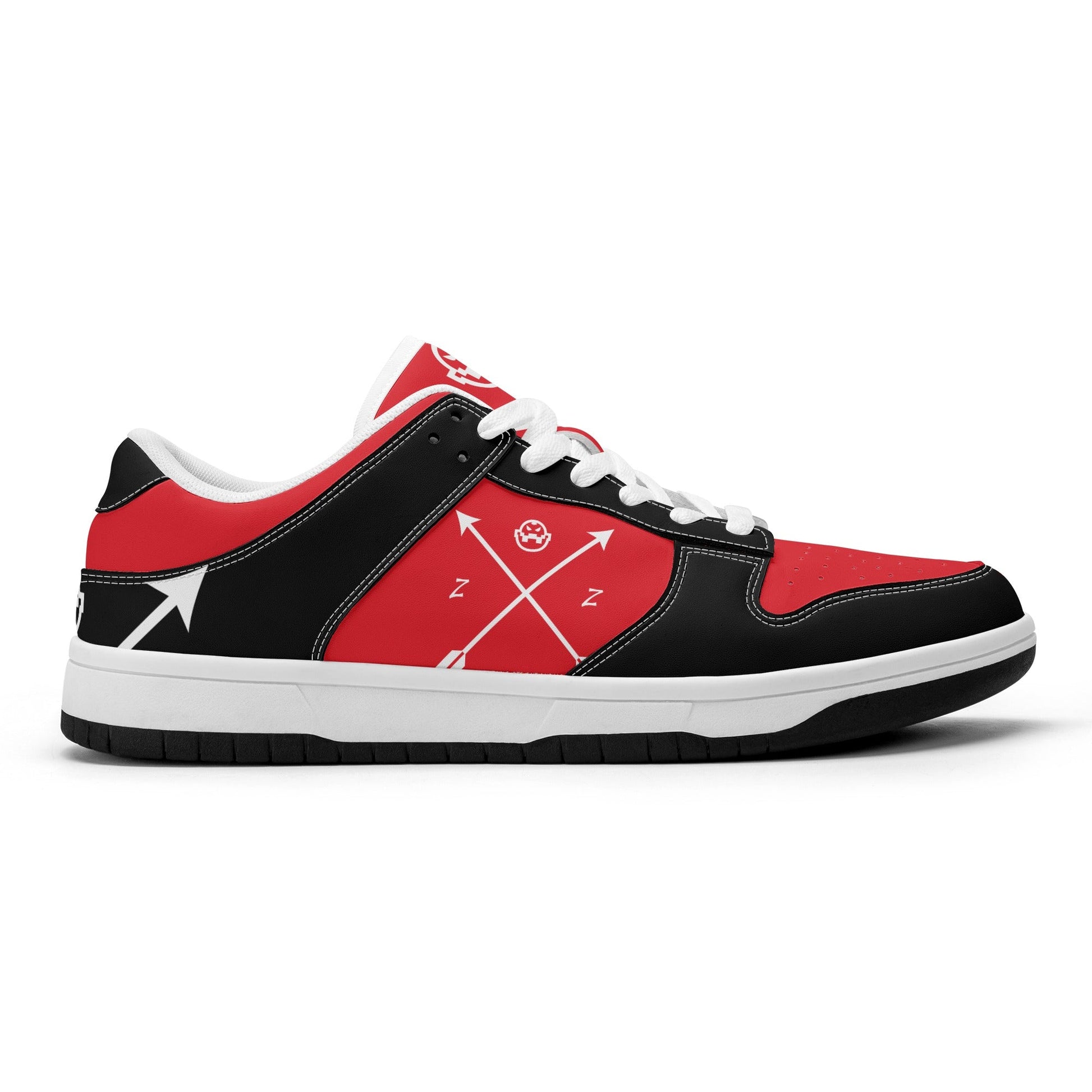 Get trendy with ZONE6IX DISTRIBUTIONS LLC. ARROWHEAD COURT SIDE DIABLO RED'S Low Top Leather Sneakers -  available at ZONE6IX DISTRIBUTIONS LLC . Grab yours for $165 today!