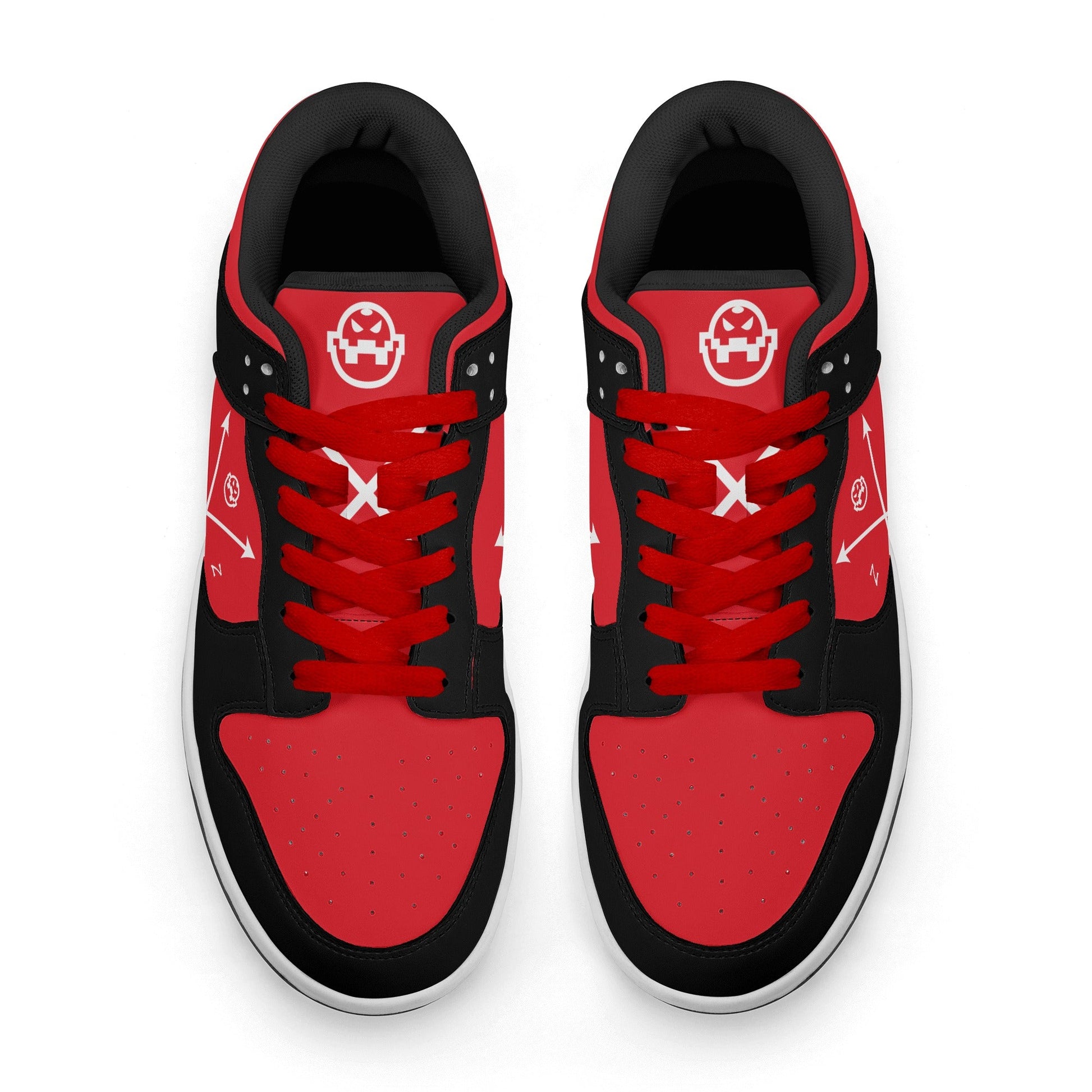 Get trendy with ZONE6IX DISTRIBUTIONS LLC. ARROWHEAD COURT SIDE DIABLO RED'S Low Top Leather Sneakers -  available at ZONE6IX DISTRIBUTIONS LLC . Grab yours for $165 today!