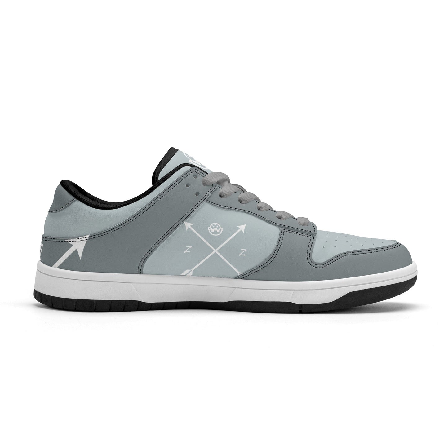 Get trendy with ZONE6IX DISTRIBUTIONS LLC. ARROWHEAD COURT SIDE "ARTIC GRAY"  Low Top Leather Sneakers -  available at ZONE6IX DISTRIBUTIONS LLC . Grab yours for $165 today!