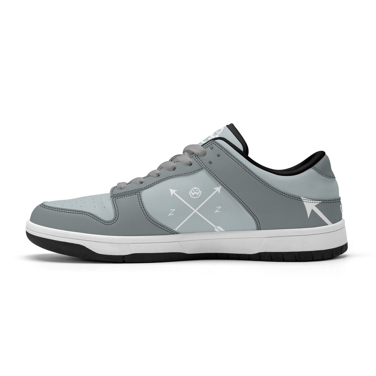 Get trendy with ZONE6IX DISTRIBUTIONS LLC. ARROWHEAD COURT SIDE "ARTIC GRAY"  Low Top Leather Sneakers -  available at ZONE6IX DISTRIBUTIONS LLC . Grab yours for $165 today!