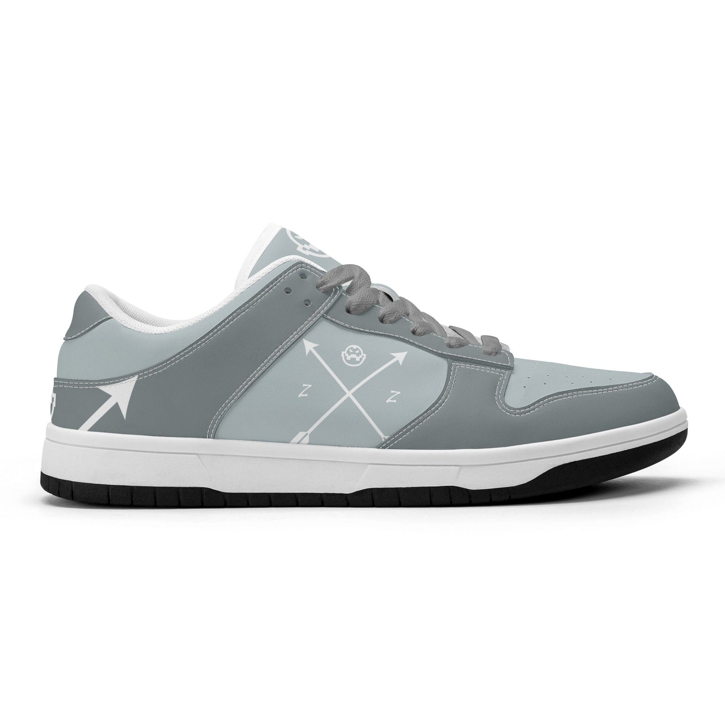 Get trendy with ZONE6IX DISTRIBUTIONS LLC. ARROWHEAD COURT SIDE "ARTIC GRAY"  Low Top Leather Sneakers -  available at ZONE6IX DISTRIBUTIONS LLC . Grab yours for $165 today!