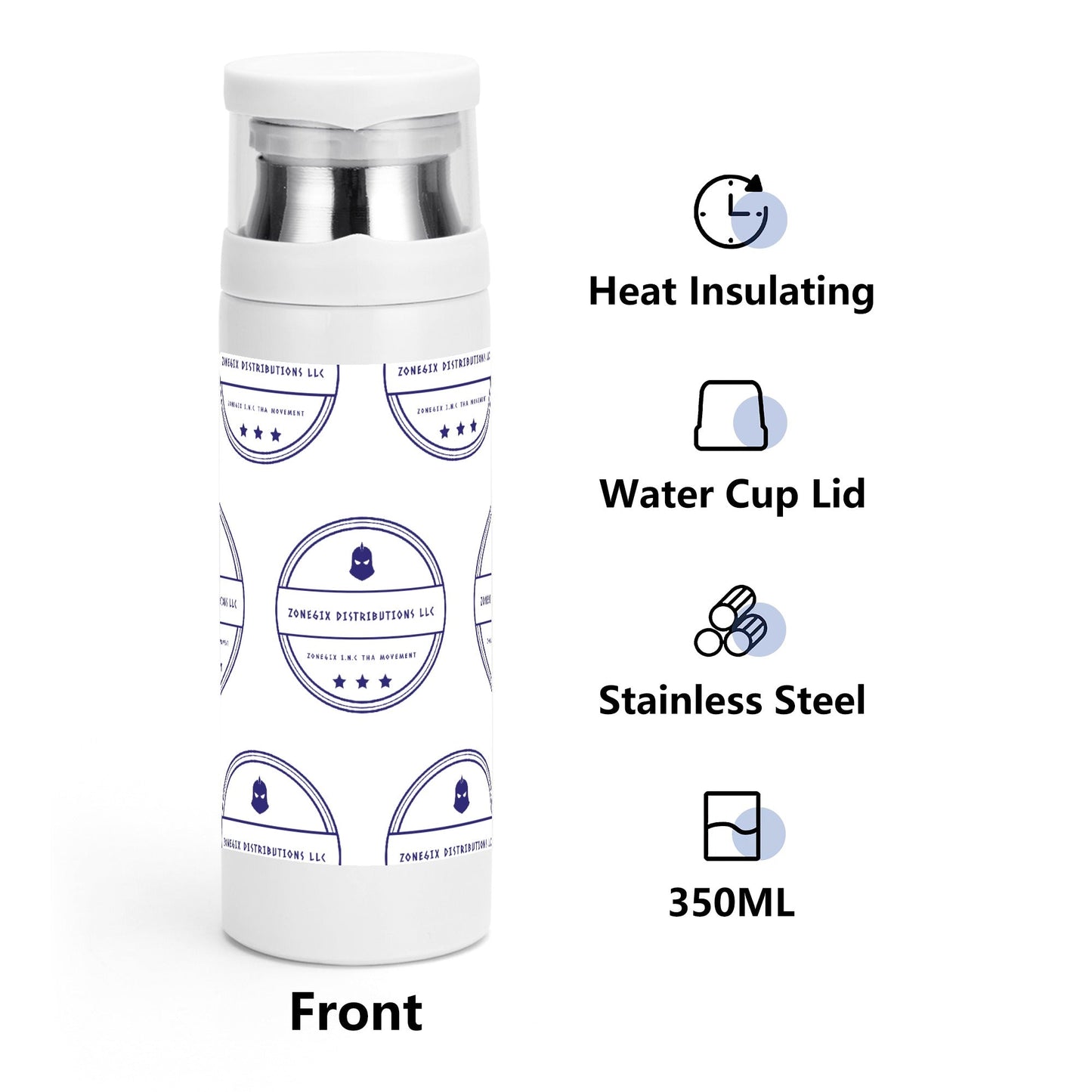 Get trendy with ZONE6IX DISTRIBUTIONS LLC. Sublimation Vacuum Bottle with Cup -  available at ZONE6IX DISTRIBUTIONS LLC . Grab yours for $35.98 today!