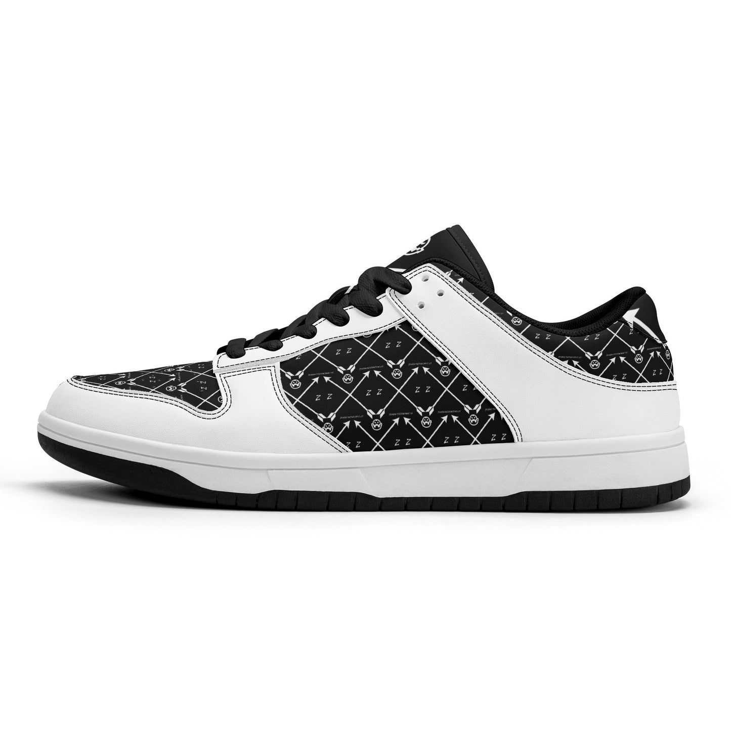 Get trendy with ZONE6IX DISTRIBUTIONS LLC ARROWHEAD COURT SIDE ZEBRAS Low Top Leather Sneakers -  available at ZONE6IX DISTRIBUTIONS LLC . Grab yours for $165 today!