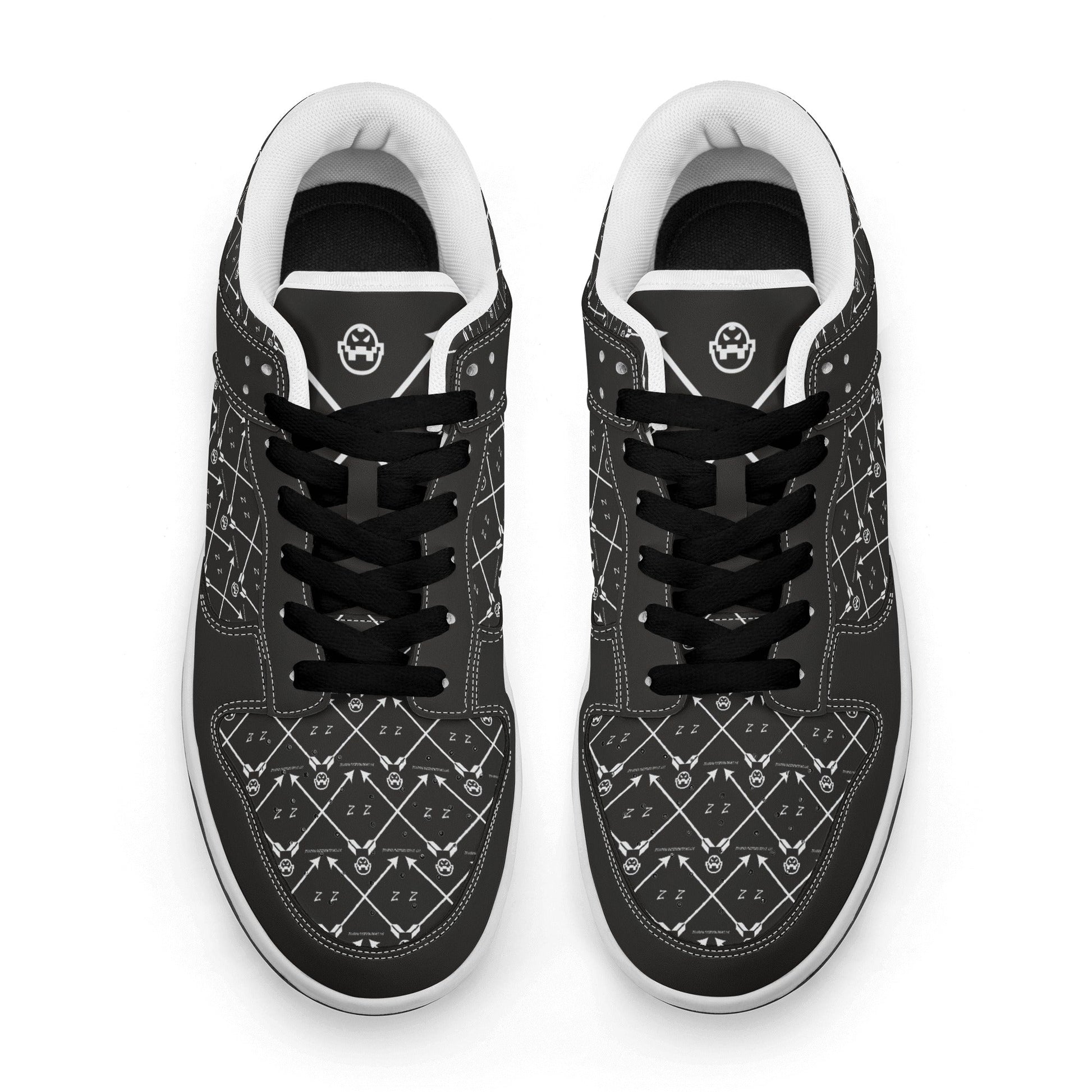 Get trendy with ZONE6IX DISTRIBUTIONS LLC ARROWHEAD COURT SIDE MIDNIGHT Low Top Leather Sneakers -  available at ZONE6IX DISTRIBUTIONS LLC . Grab yours for $225 today!