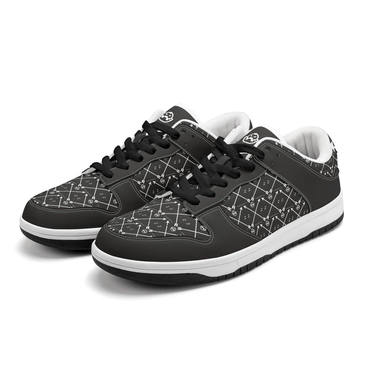 Get trendy with ZONE6IX DISTRIBUTIONS LLC ARROWHEAD COURT SIDE MIDNIGHT Low Top Leather Sneakers -  available at ZONE6IX DISTRIBUTIONS LLC . Grab yours for $225 today!