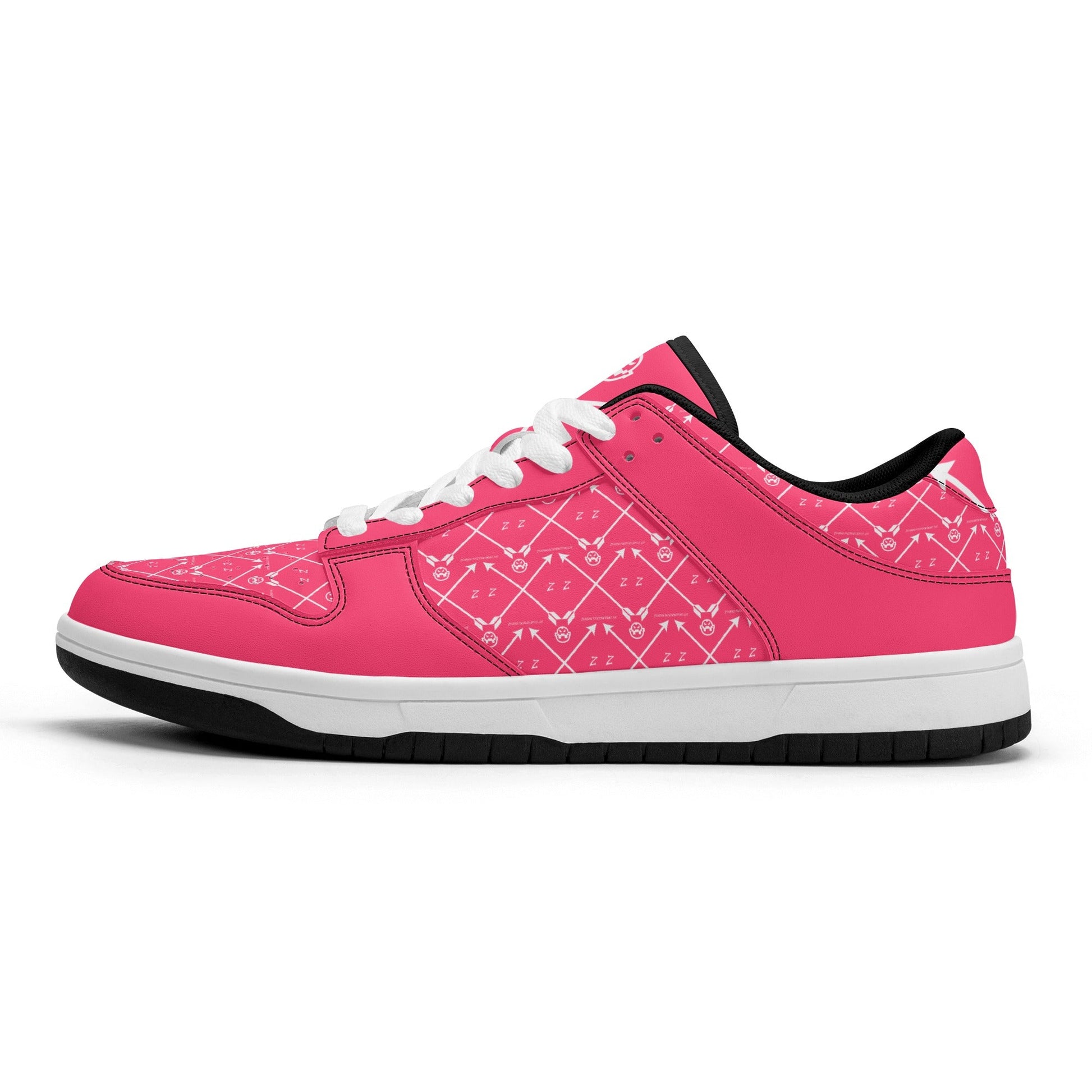 Get trendy with ZONE6IX DISTRIBUTIONS LLC ARROWHEAD COURT SIDE PINK PANTHERS Low Top Leather Sneakers -  available at ZONE6IX DISTRIBUTIONS LLC . Grab yours for $165 today!