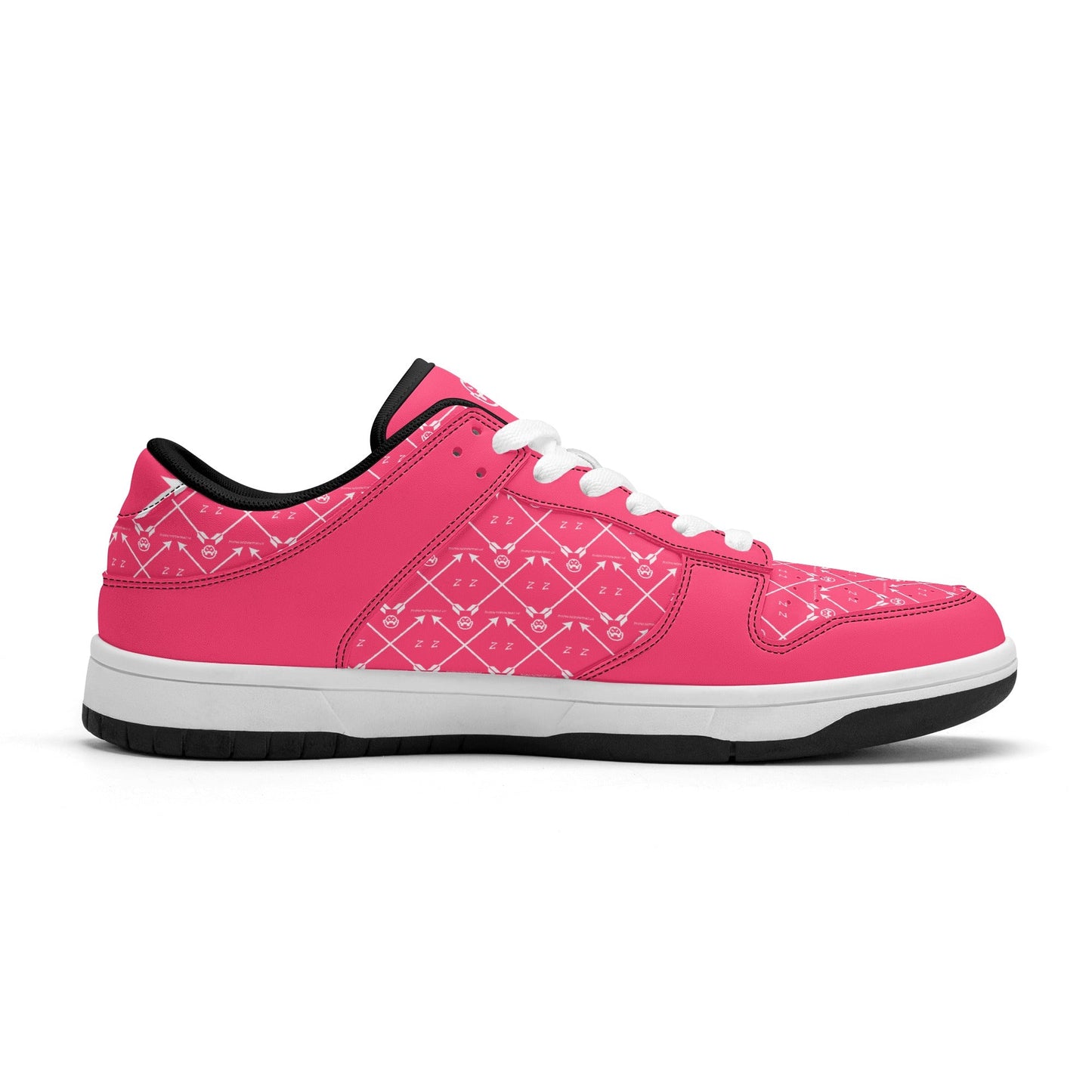 Get trendy with ZONE6IX DISTRIBUTIONS LLC ARROWHEAD COURT SIDE PINK PANTHERS Low Top Leather Sneakers -  available at ZONE6IX DISTRIBUTIONS LLC . Grab yours for $165 today!