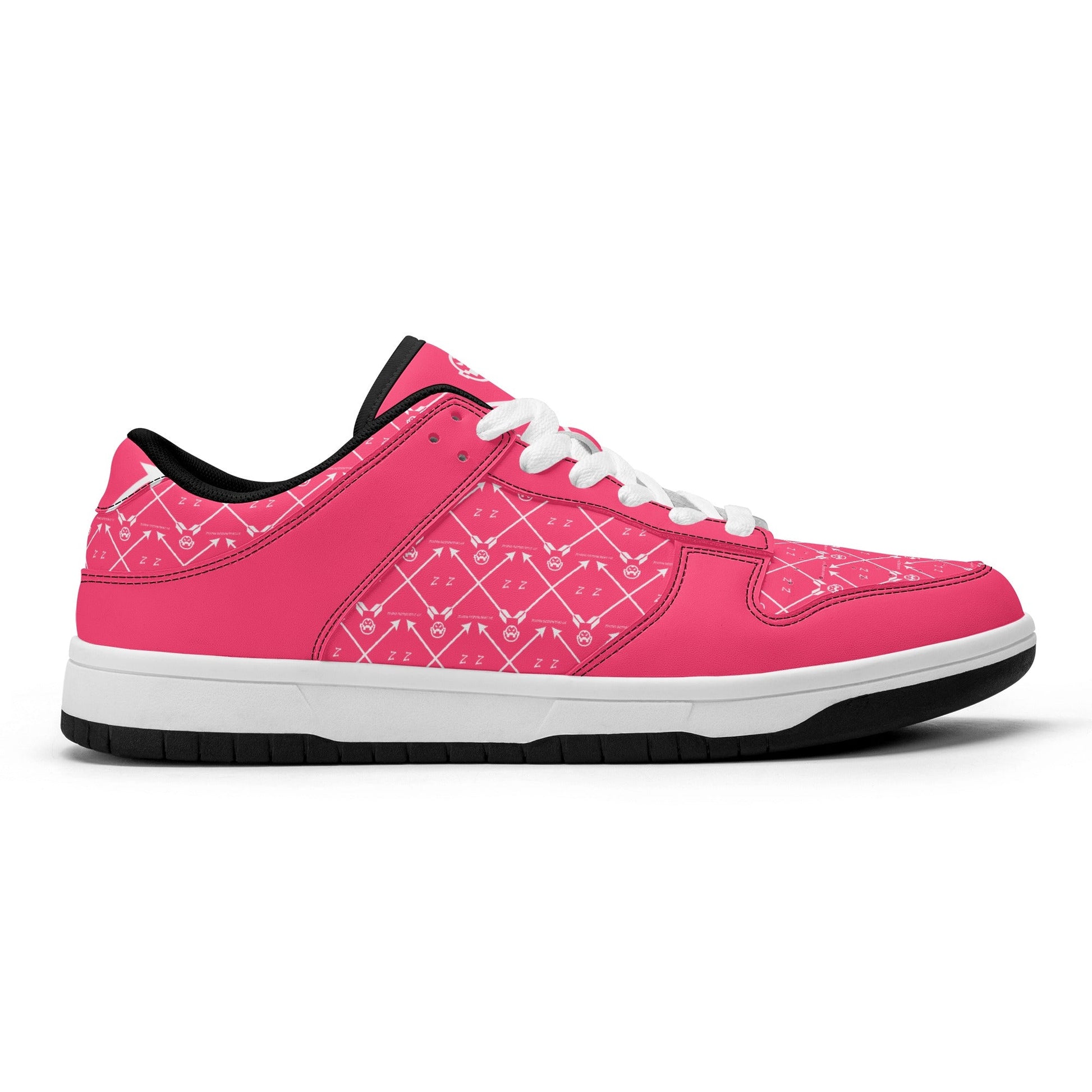 Get trendy with ZONE6IX DISTRIBUTIONS LLC ARROWHEAD COURT SIDE PINK PANTHERS Low Top Leather Sneakers -  available at ZONE6IX DISTRIBUTIONS LLC . Grab yours for $165 today!