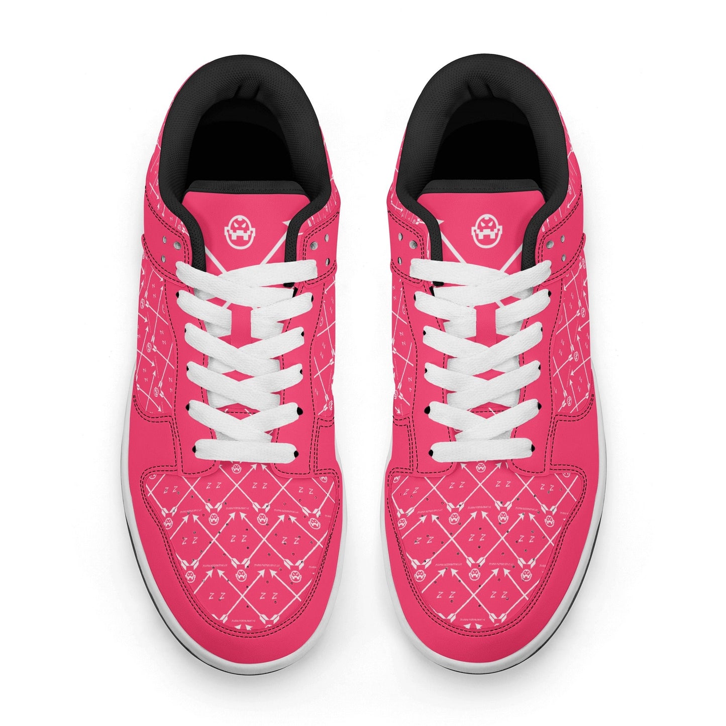 Get trendy with ZONE6IX DISTRIBUTIONS LLC ARROWHEAD COURT SIDE PINK PANTHERS Low Top Leather Sneakers -  available at ZONE6IX DISTRIBUTIONS LLC . Grab yours for $165 today!