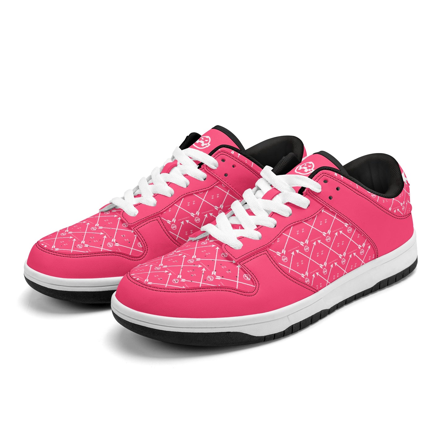 Get trendy with ZONE6IX DISTRIBUTIONS LLC ARROWHEAD COURT SIDE PINK PANTHERS Low Top Leather Sneakers -  available at ZONE6IX DISTRIBUTIONS LLC . Grab yours for $165 today!