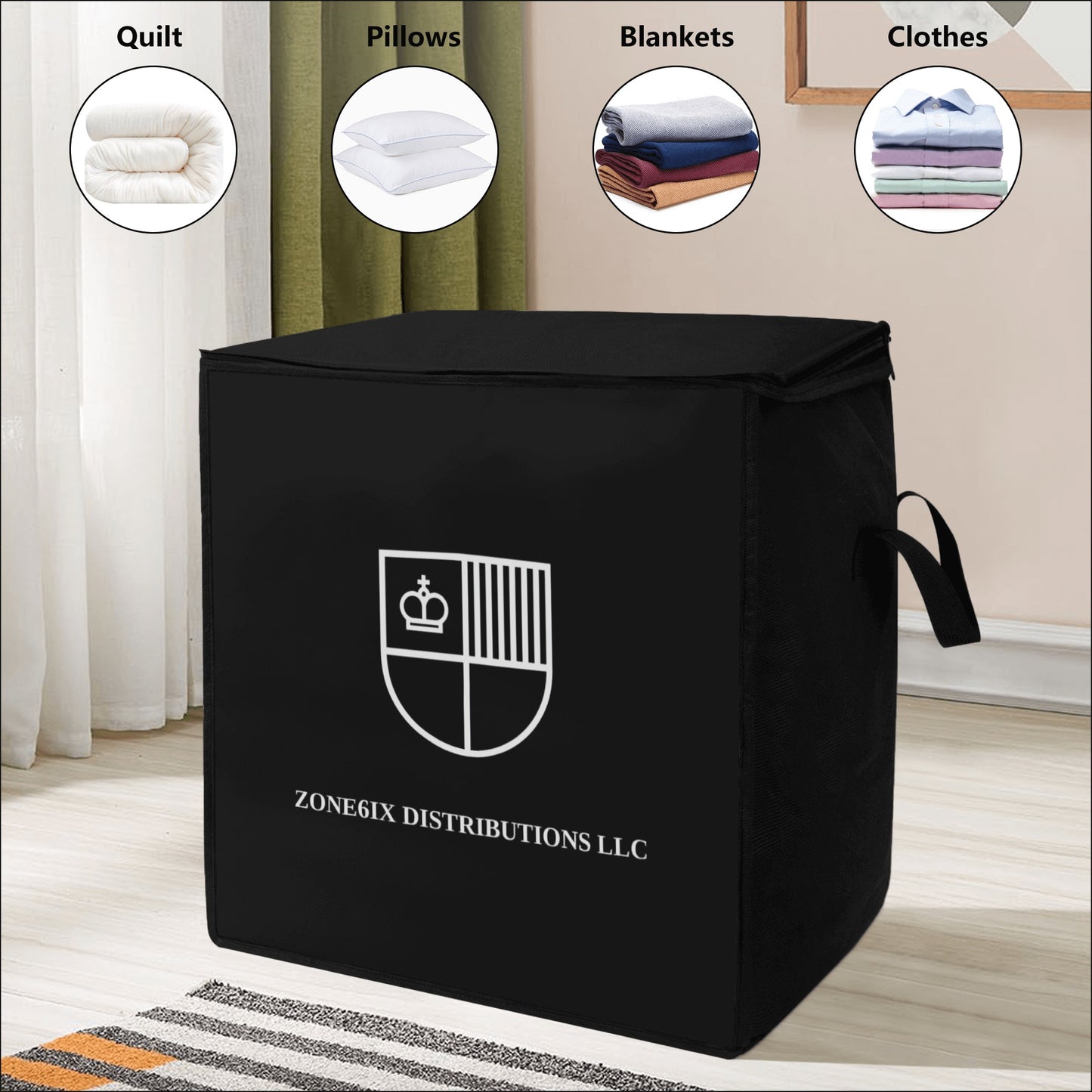 Get trendy with ZONE6IX DISTRIBUTIONS LLC Bedding Storage Box Bag -  available at ZONE6IX DISTRIBUTIONS LLC . Grab yours for $44.50 today!