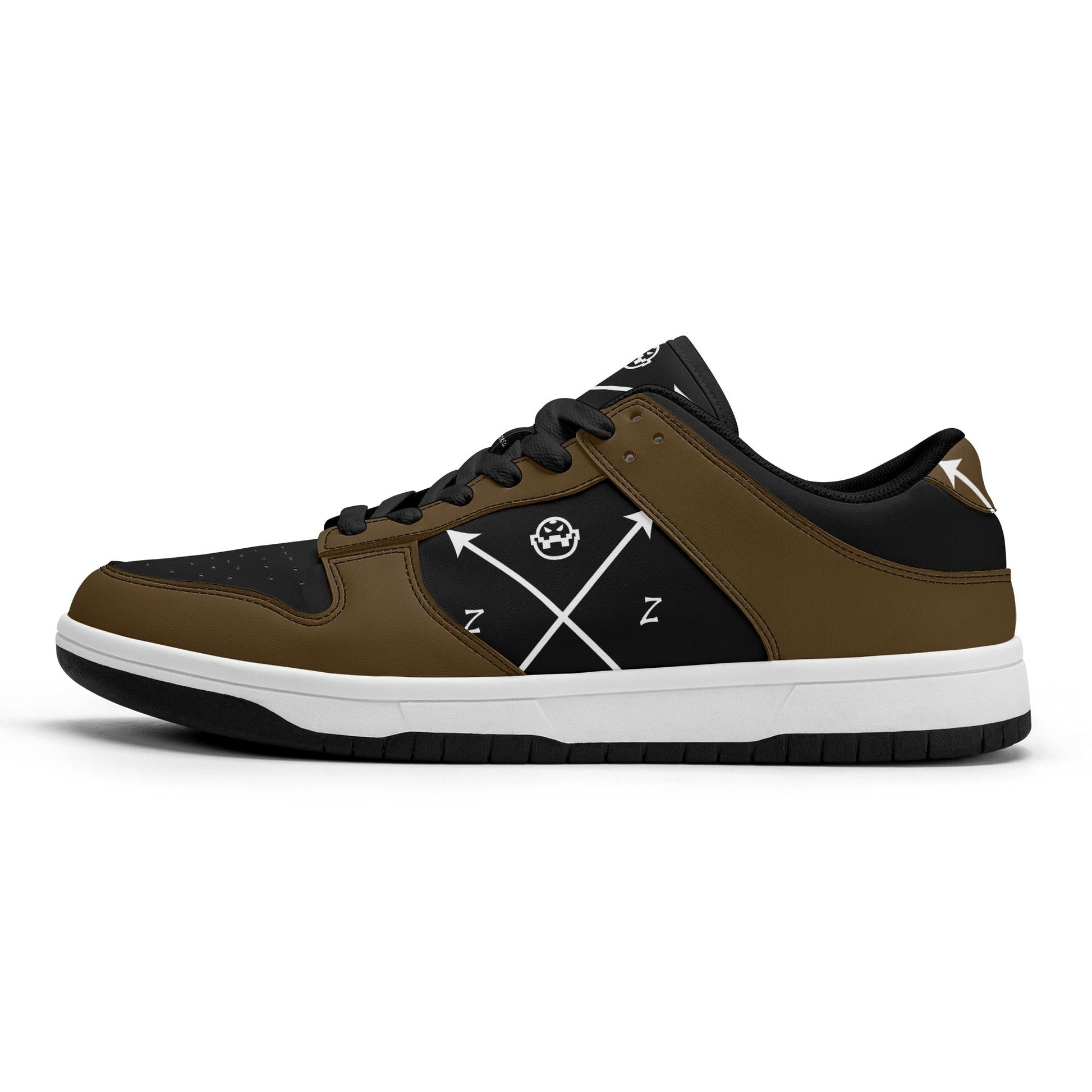 Get trendy with ZONE6IX DISTRIBUTIONS LLC ARROWHEAD COURT SIDE BLACK COFFE Low Top Leather Sneakers -  available at ZONE6IX DISTRIBUTIONS LLC . Grab yours for $165 today!