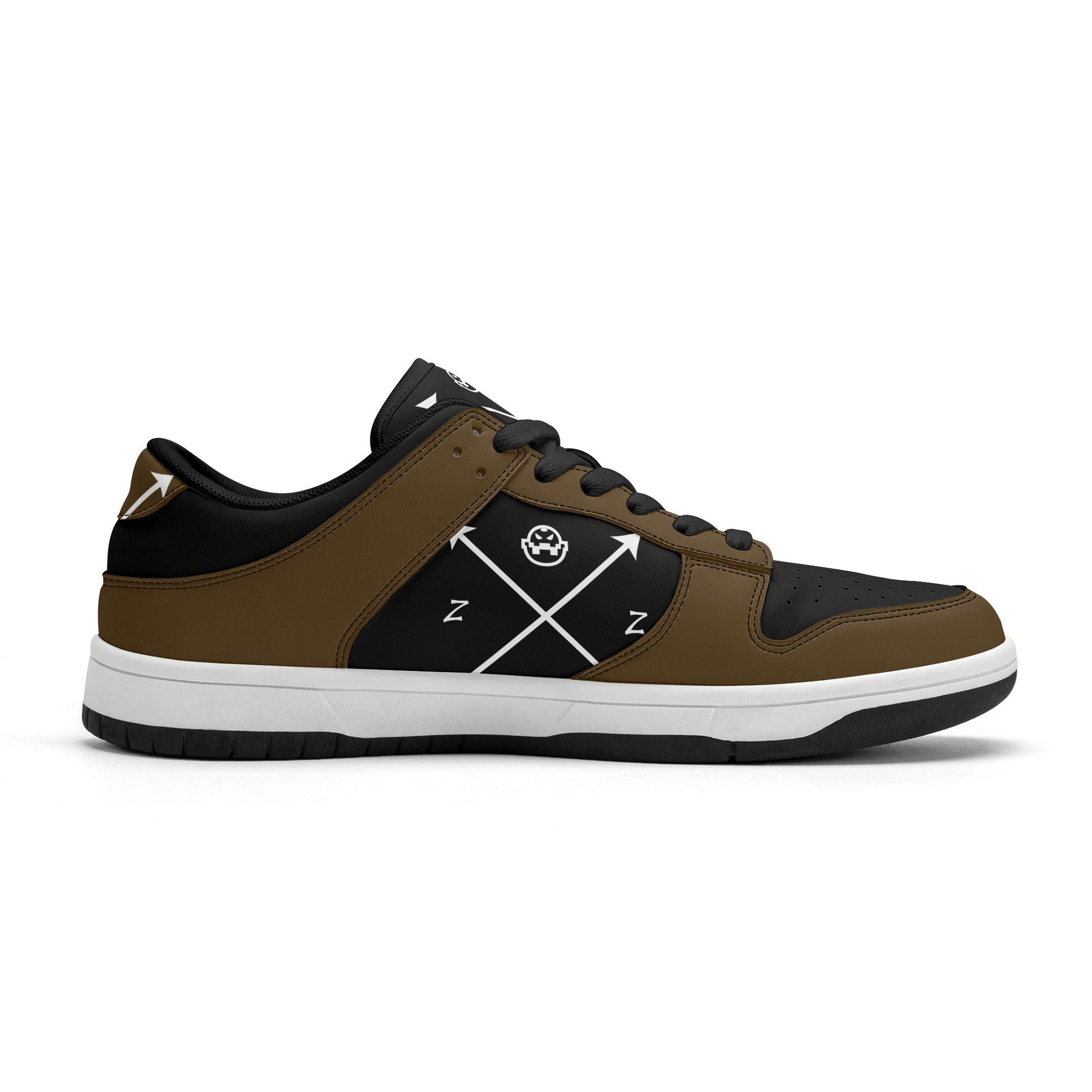 Get trendy with ZONE6IX DISTRIBUTIONS LLC ARROWHEAD COURT SIDE BLACK COFFE Low Top Leather Sneakers -  available at ZONE6IX DISTRIBUTIONS LLC . Grab yours for $165 today!