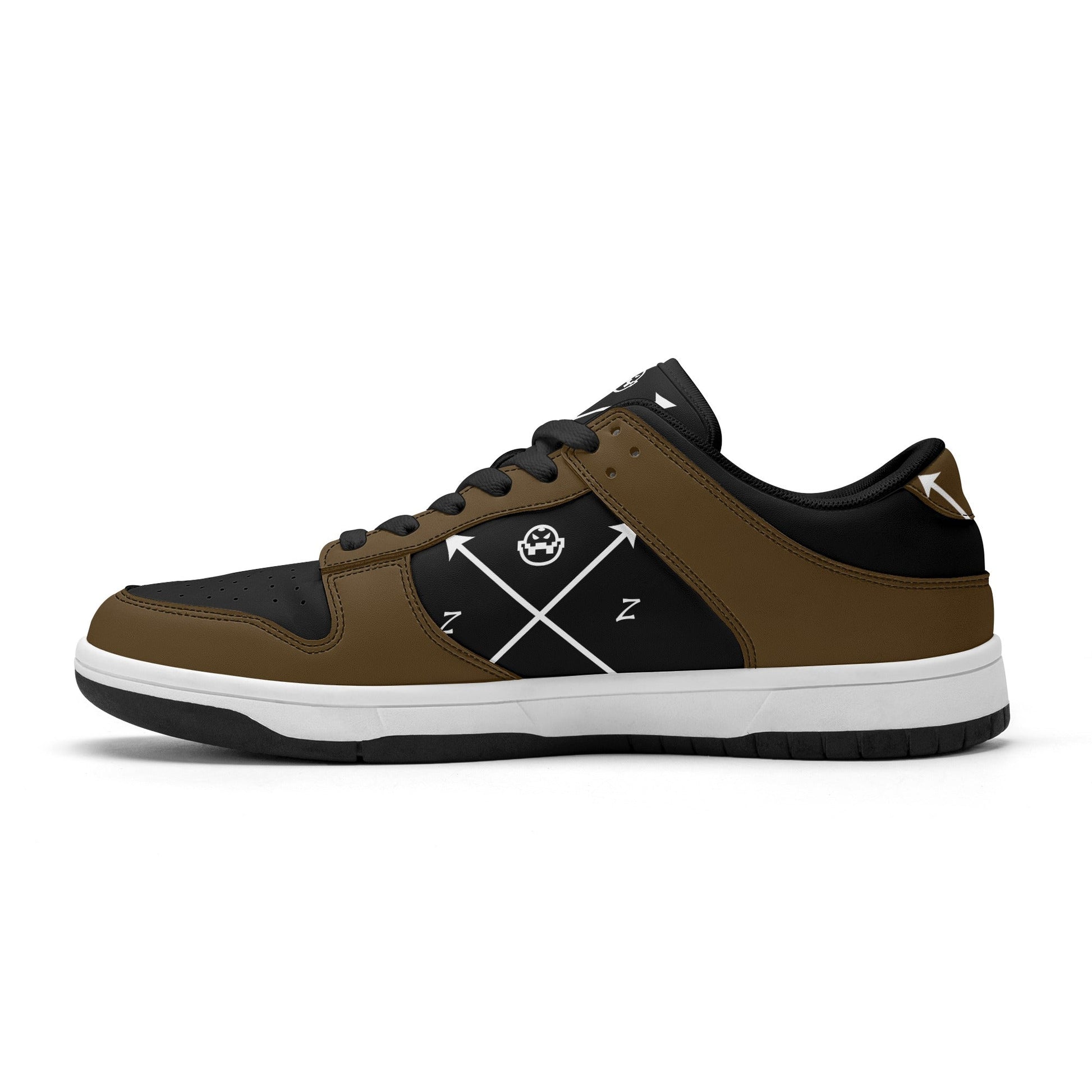 Get trendy with ZONE6IX DISTRIBUTIONS LLC ARROWHEAD COURT SIDE BLACK COFFE Low Top Leather Sneakers -  available at ZONE6IX DISTRIBUTIONS LLC . Grab yours for $165 today!