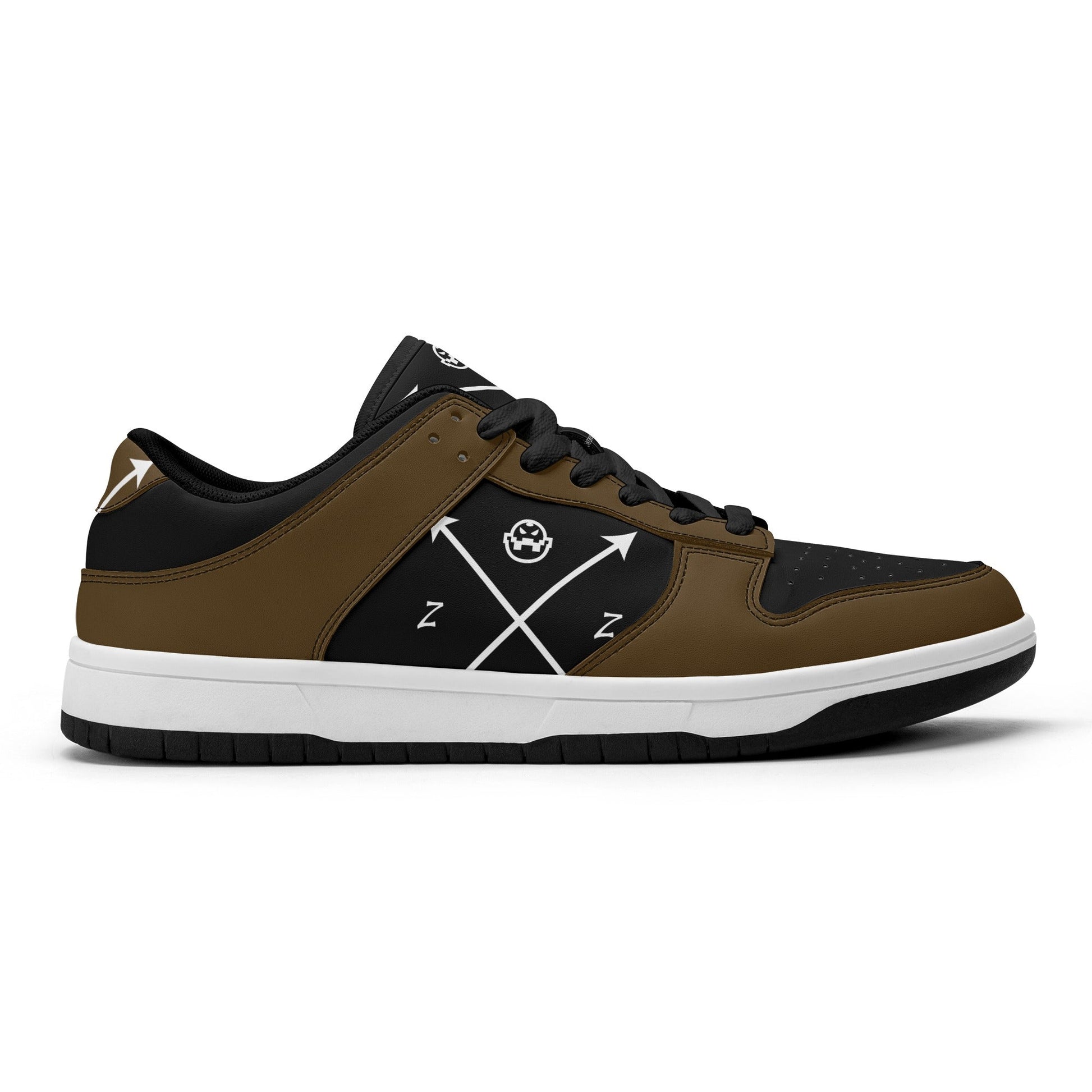 Get trendy with ZONE6IX DISTRIBUTIONS LLC ARROWHEAD COURT SIDE BLACK COFFE Low Top Leather Sneakers -  available at ZONE6IX DISTRIBUTIONS LLC . Grab yours for $165 today!