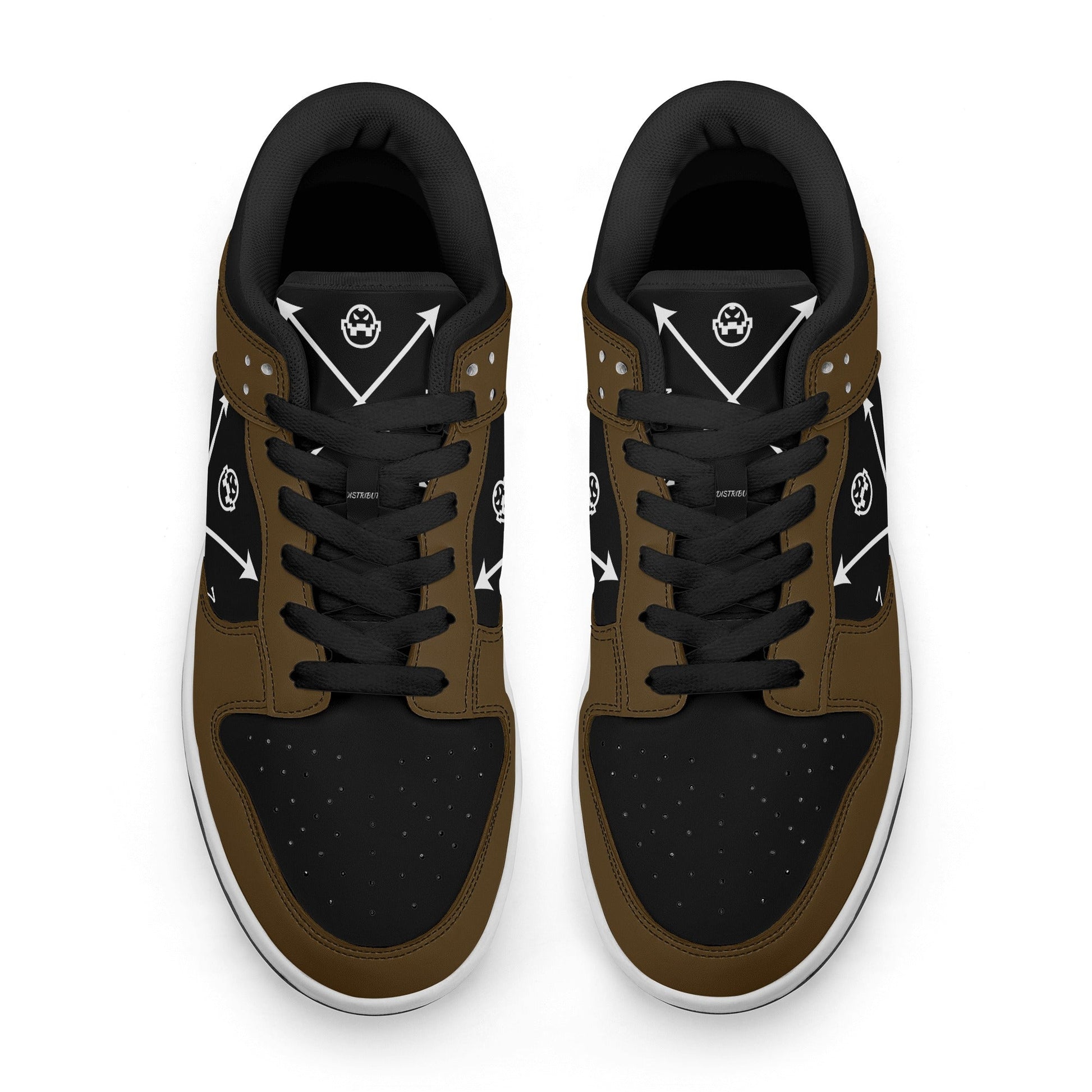 Get trendy with ZONE6IX DISTRIBUTIONS LLC ARROWHEAD COURT SIDE BLACK COFFE Low Top Leather Sneakers -  available at ZONE6IX DISTRIBUTIONS LLC . Grab yours for $165 today!