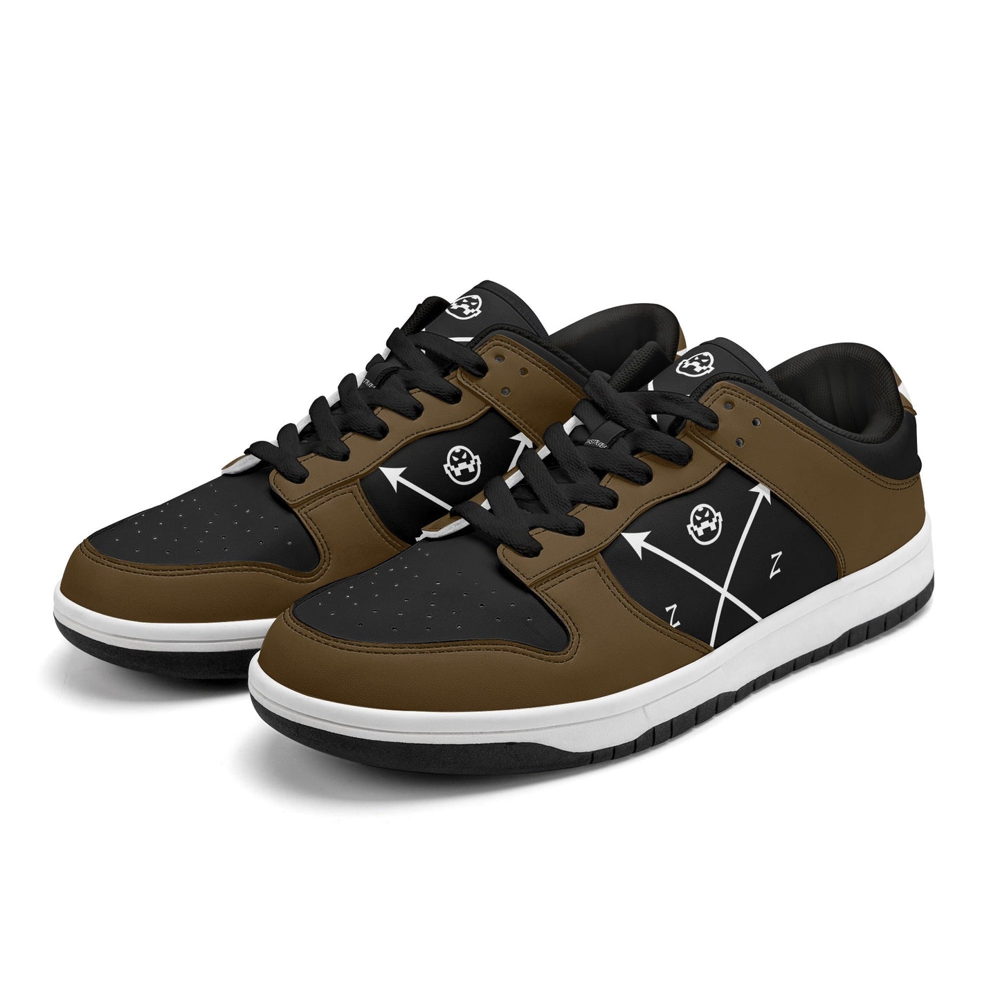 Get trendy with ZONE6IX DISTRIBUTIONS LLC ARROWHEAD COURT SIDE BLACK COFFE Low Top Leather Sneakers -  available at ZONE6IX DISTRIBUTIONS LLC . Grab yours for $165 today!