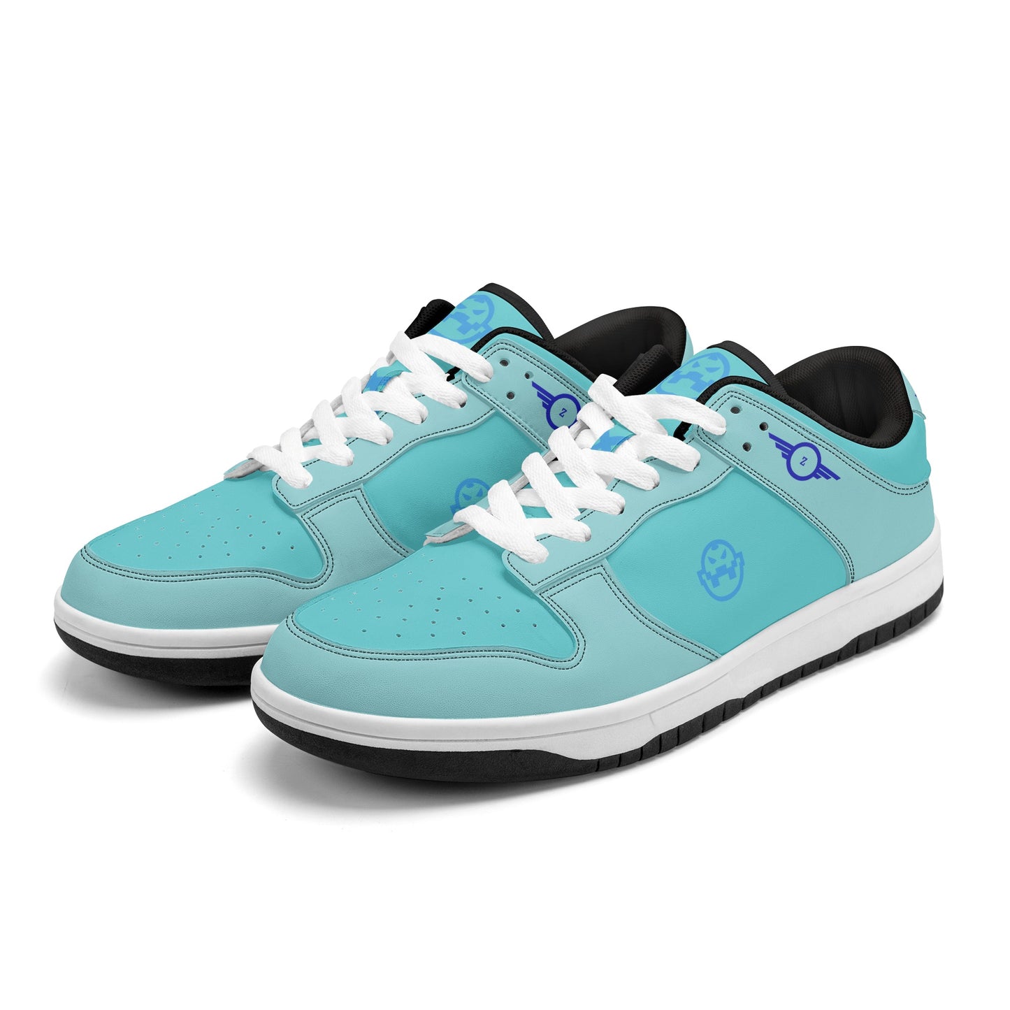 Get trendy with ZONE6IX DISTRIBUTIONS LLC COURT SIDE TAKE FLIGHT Low Top Leather Sneakers  ICE BLUES -  available at ZONE6IX DISTRIBUTIONS LLC . Grab yours for $165 today!