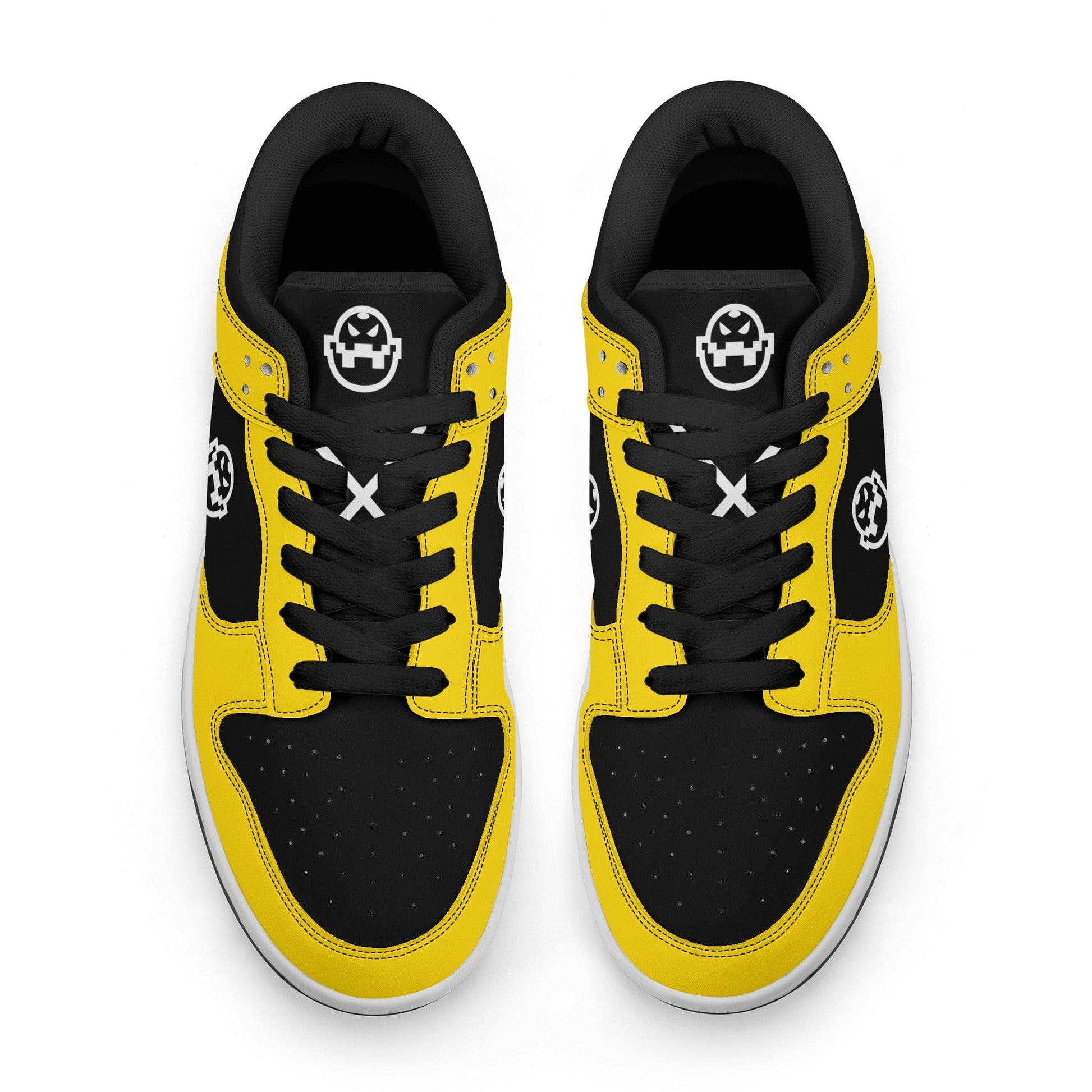 Get trendy with ZONE6IX DISTRIBUTIONS LLC COURT SIDE BUMBLE BEE Low Top Leather Sneakers -  available at ZONE6IX DISTRIBUTIONS LLC . Grab yours for $165 today!