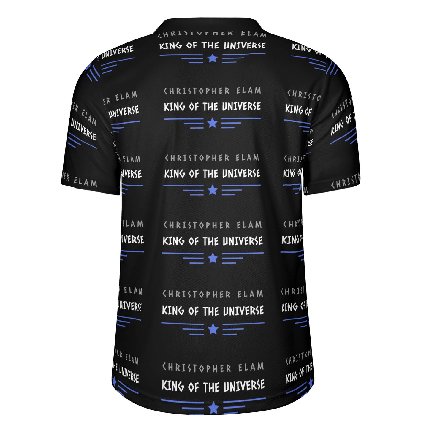 Get trendy with CHRISTOPHER ELAM KING OF THE UNIVERSE by ZONE6IX DISTRIBUTIONS LLC Football Rugby Jersey -  available at ZONE6IX DISTRIBUTIONS LLC . Grab yours for $165.27 today!