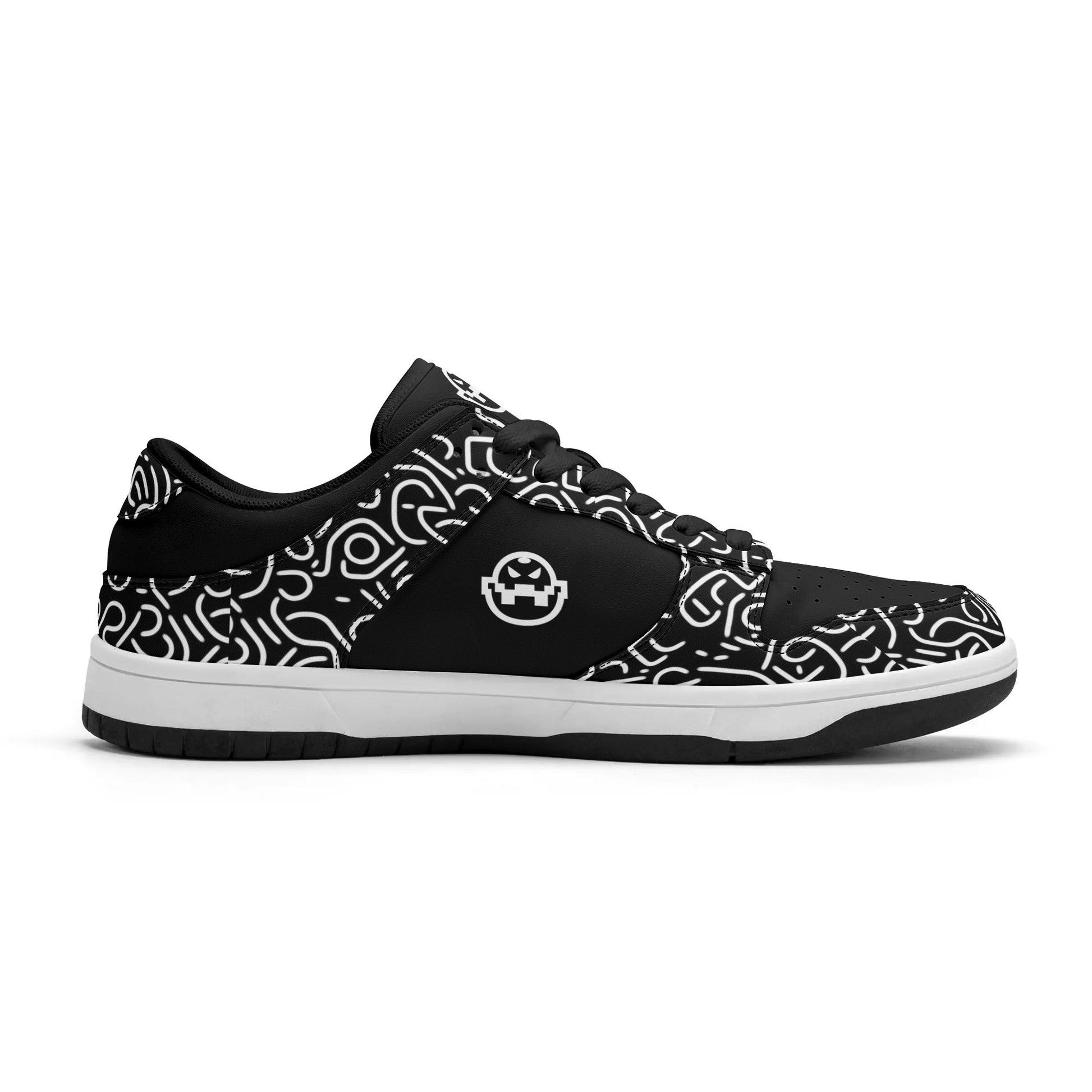 Get trendy with ZONE6IX DISTRIBUTIONS LLC ABSTRACT Low Top Leather Sneakers -  available at ZONE6IX DISTRIBUTIONS LLC . Grab yours for $250 today!