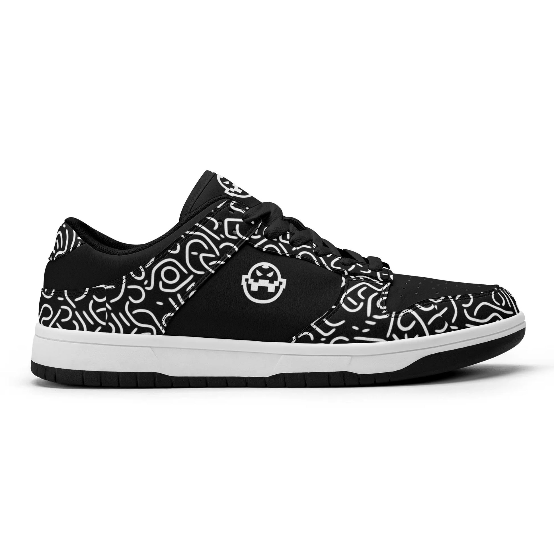 Get trendy with ZONE6IX DISTRIBUTIONS LLC ABSTRACT Low Top Leather Sneakers -  available at ZONE6IX DISTRIBUTIONS LLC . Grab yours for $250 today!