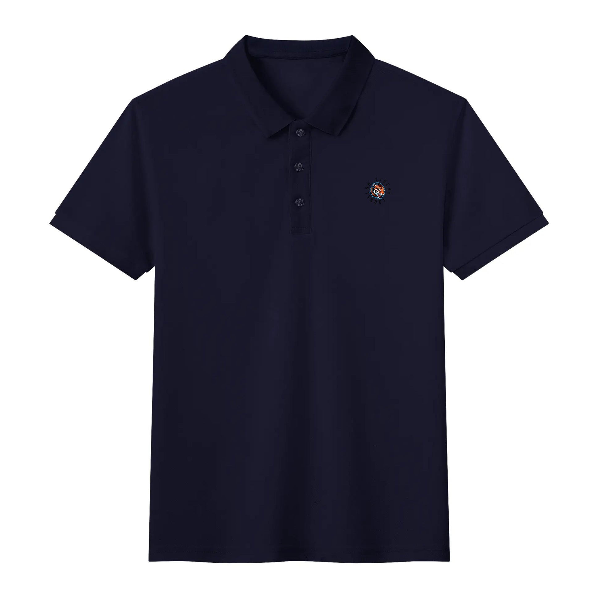 Get trendy with ELAM TIGERS Cotton Polo Shirt by ZONE6IX DISTRIBUTIONS LLC -  available at ZONE6IX DISTRIBUTIONS LLC . Grab yours for $63.59 today!