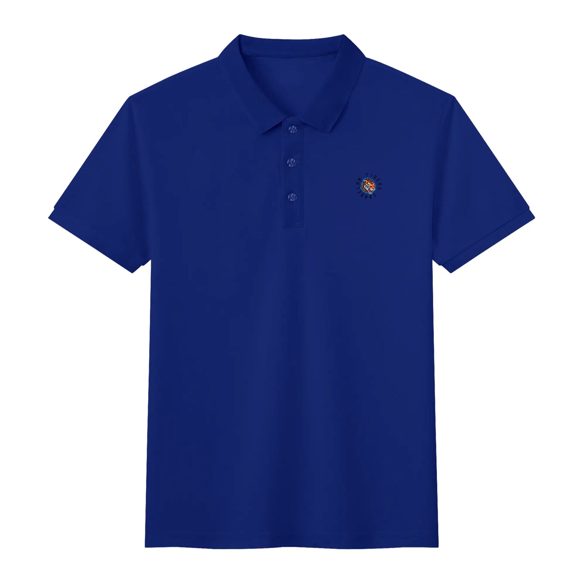 Get trendy with ELAM TIGERS Cotton Polo Shirt by ZONE6IX DISTRIBUTIONS LLC -  available at ZONE6IX DISTRIBUTIONS LLC . Grab yours for $63.59 today!