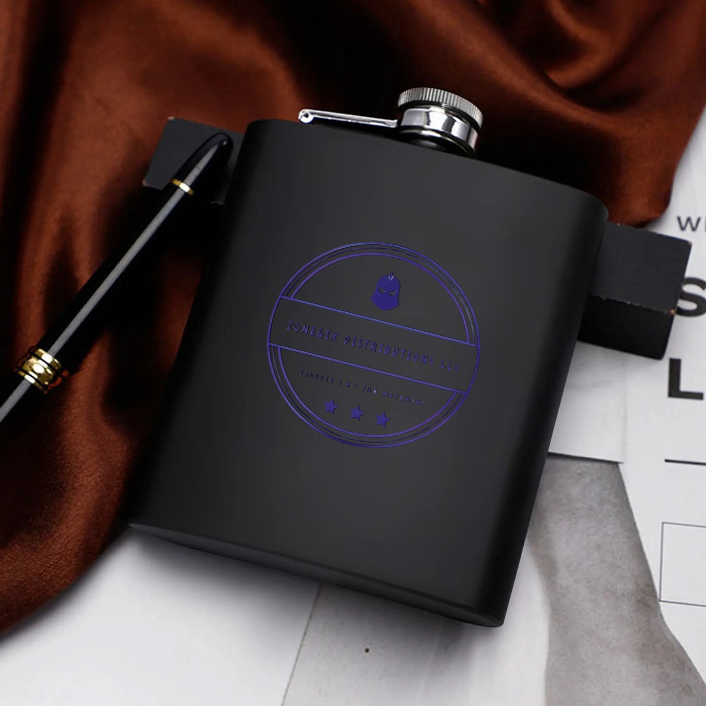 Get trendy with ZONE6IX DISTRIBUTIONS LLC Hip Flask Set 7oz Black Stainless Steel with A Gift Box -  available at ZONE6IX DISTRIBUTIONS LLC . Grab yours for $77 today!