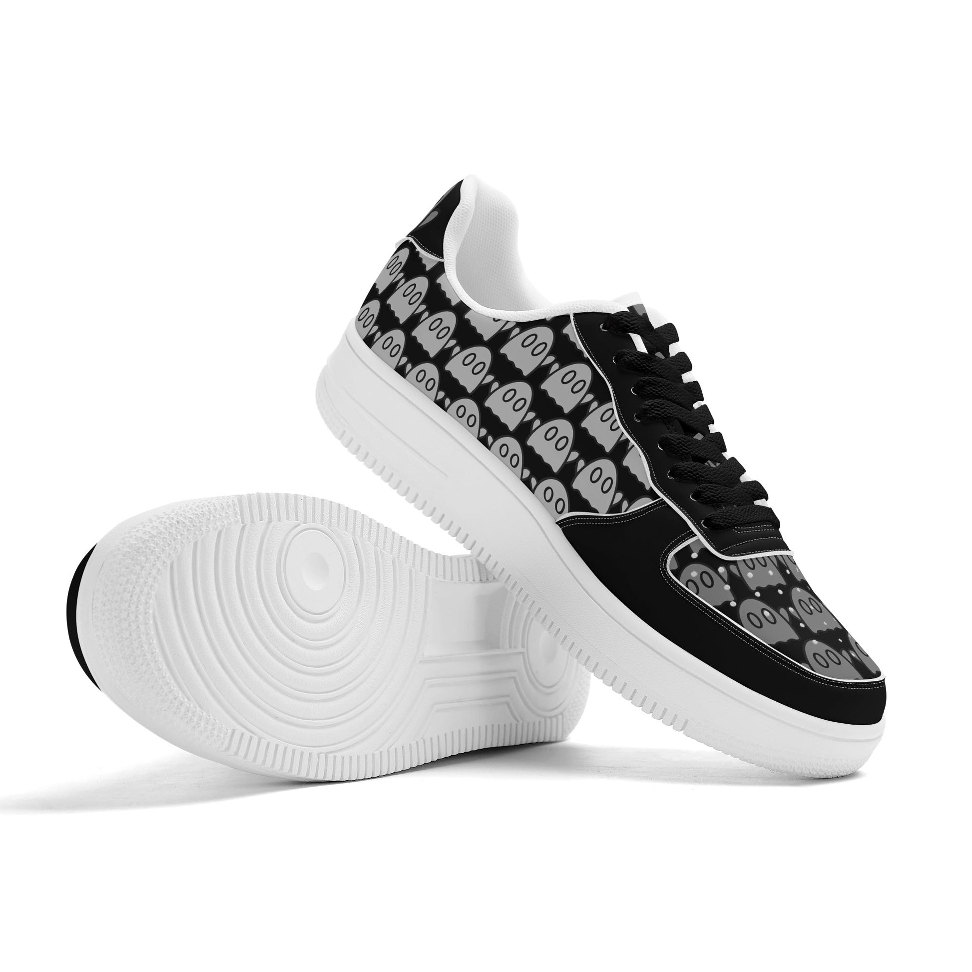 Get trendy with ZONE6IX GHOST CIDELLS BLACKHAWKS Low Top Leather Sneakers -  available at ZONE6IX DISTRIBUTIONS LLC . Grab yours for $189 today!