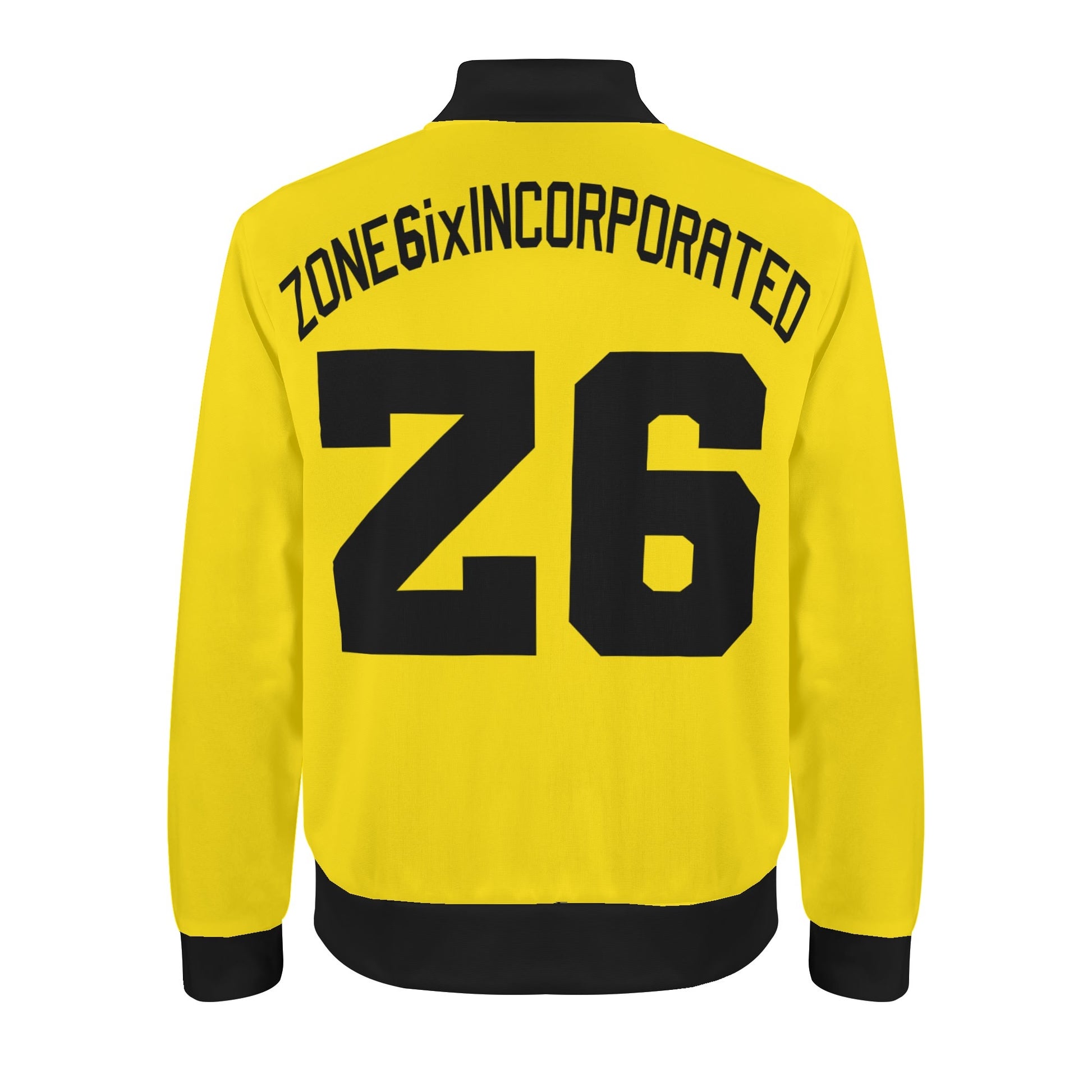 Get trendy with ZONE6ixINCORPORATED  YELLA GOLD Casual Varsity Jacket -  available at ZONE6IX DISTRIBUTIONS LLC ©️. Grab yours for $150.76 today!